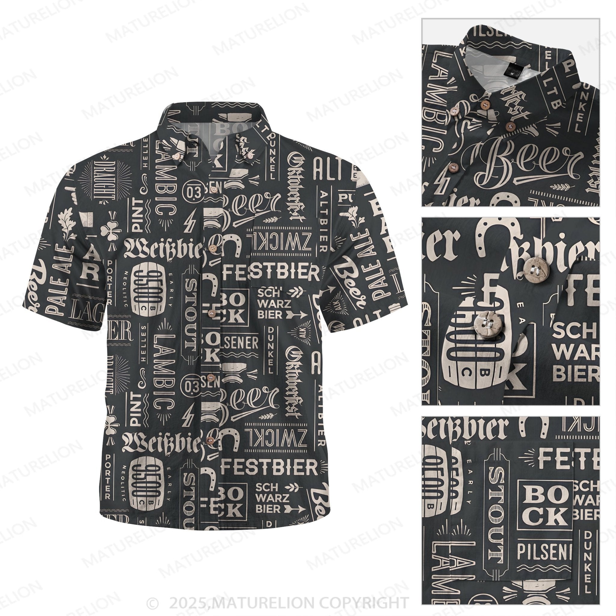 Maturelion Men's Hawaiian Shirt Sunset Vibes Hawaiian Shirt