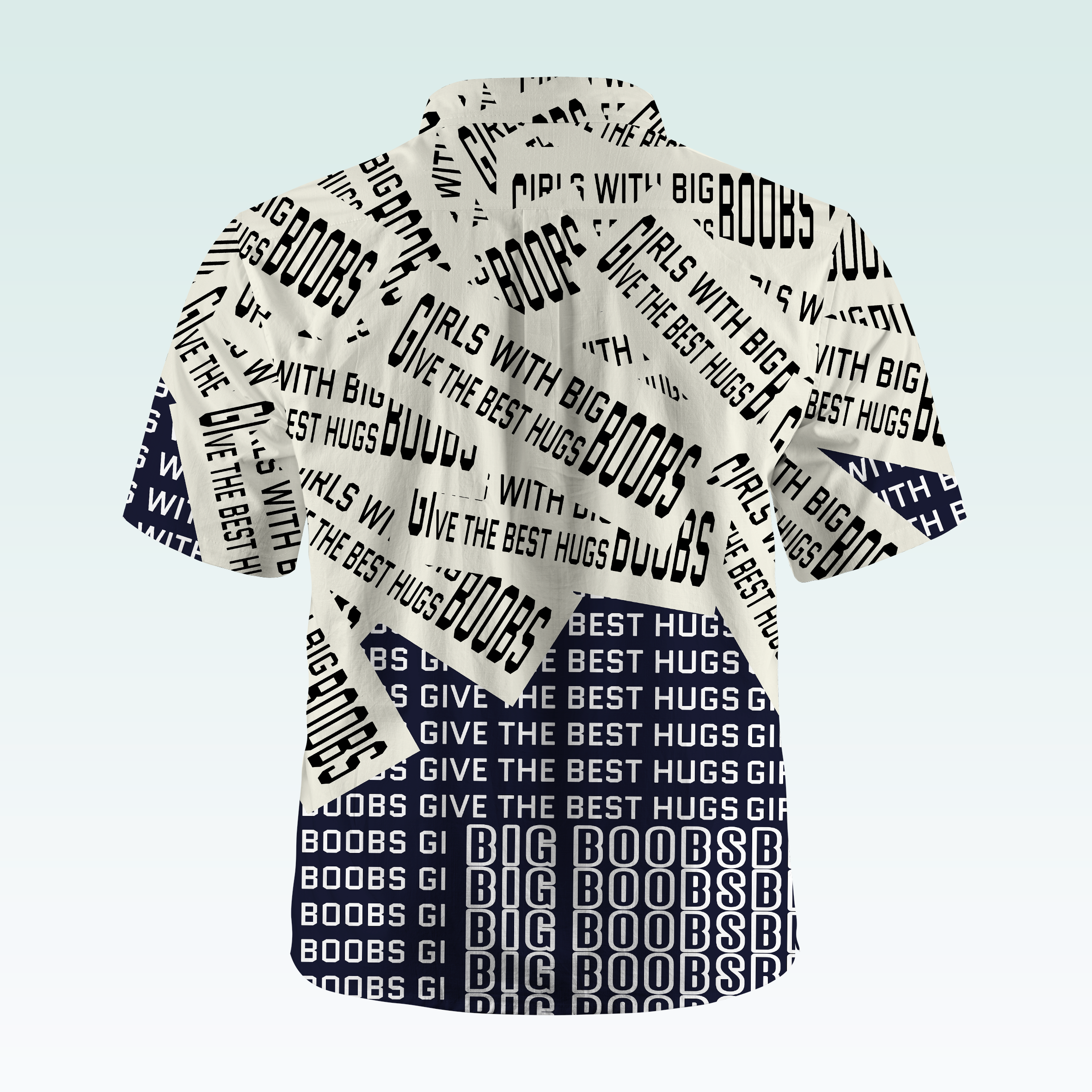 Maturelion Men's Hawaiian Girls With Big Boobs Give The Best Hugs Hawaiian Shirt