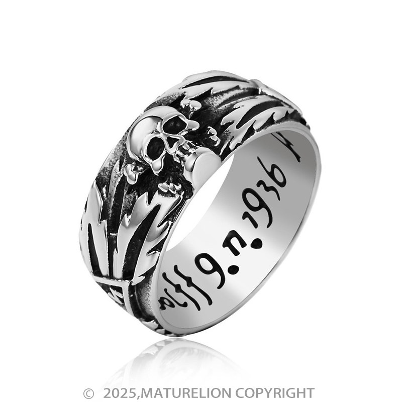 Matuerlion Bold and Edgy Retro-Style Ring