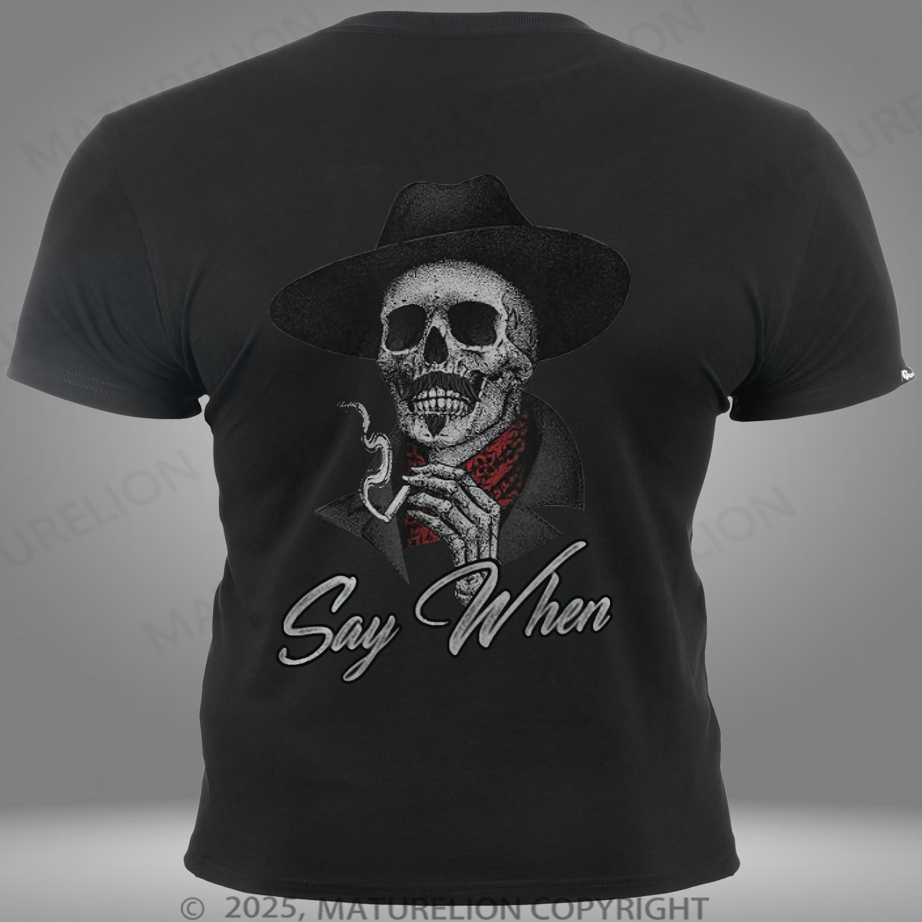 Maturelion Men's T-Shirt Say When Pocket T-shirt