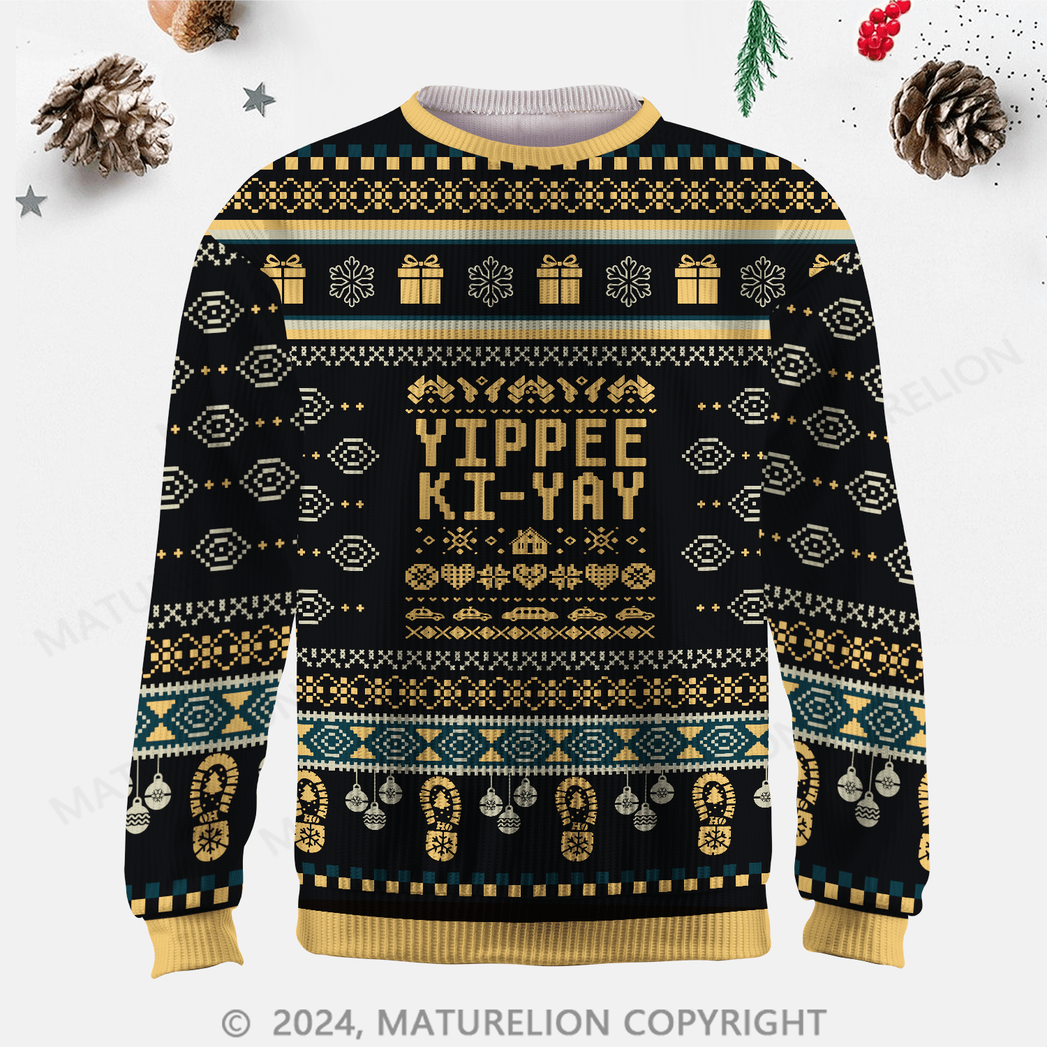 Maturelion Yippee-Ki-Yay Ugly Sweater