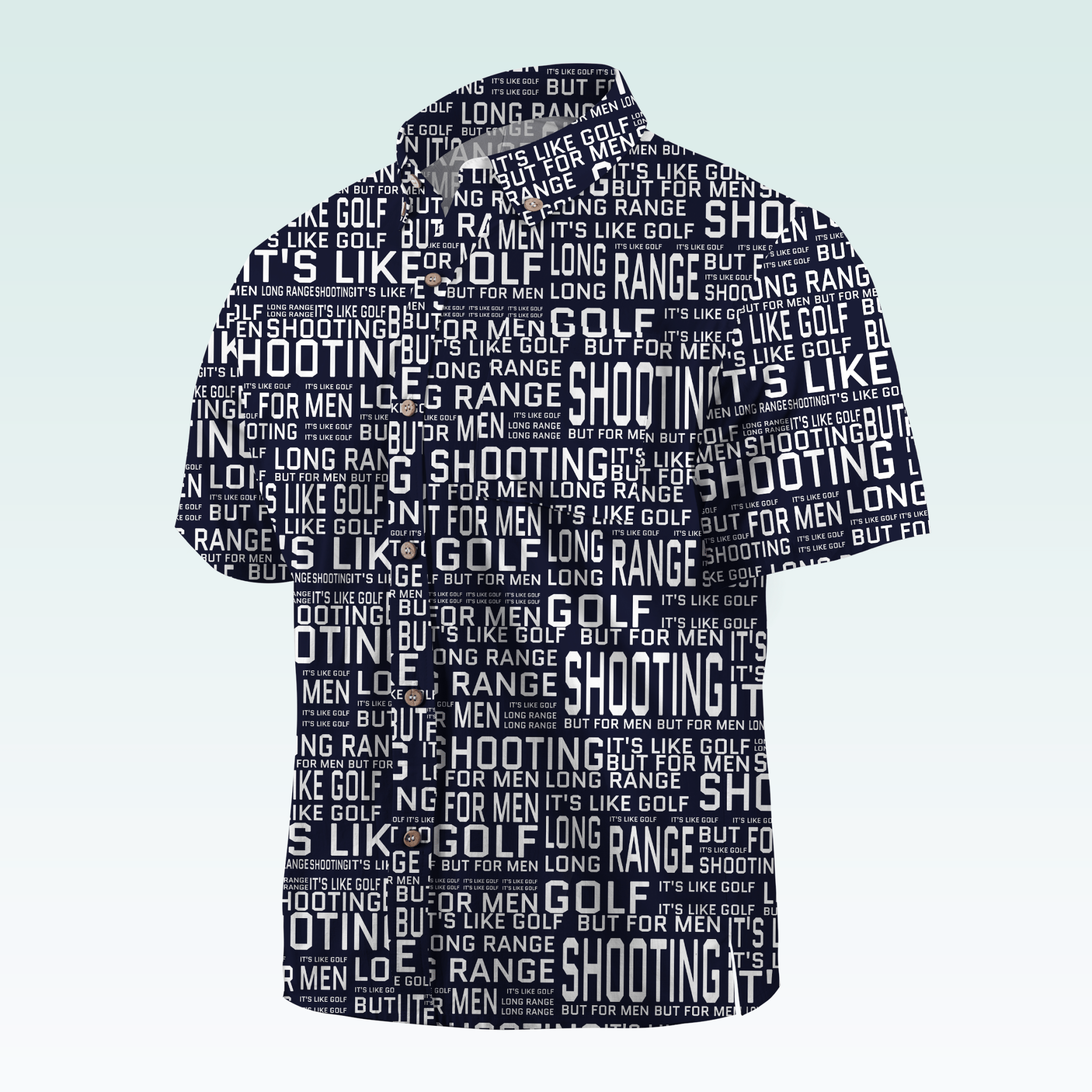 Maturelion Men's Hawaiian Shirt Long Range Shooting It's Like Golf But For Men Hawaiian Shirt