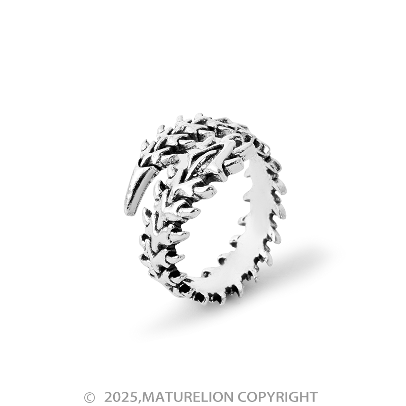 Matuerlion Old School Spine Ring for the Modern Rebel