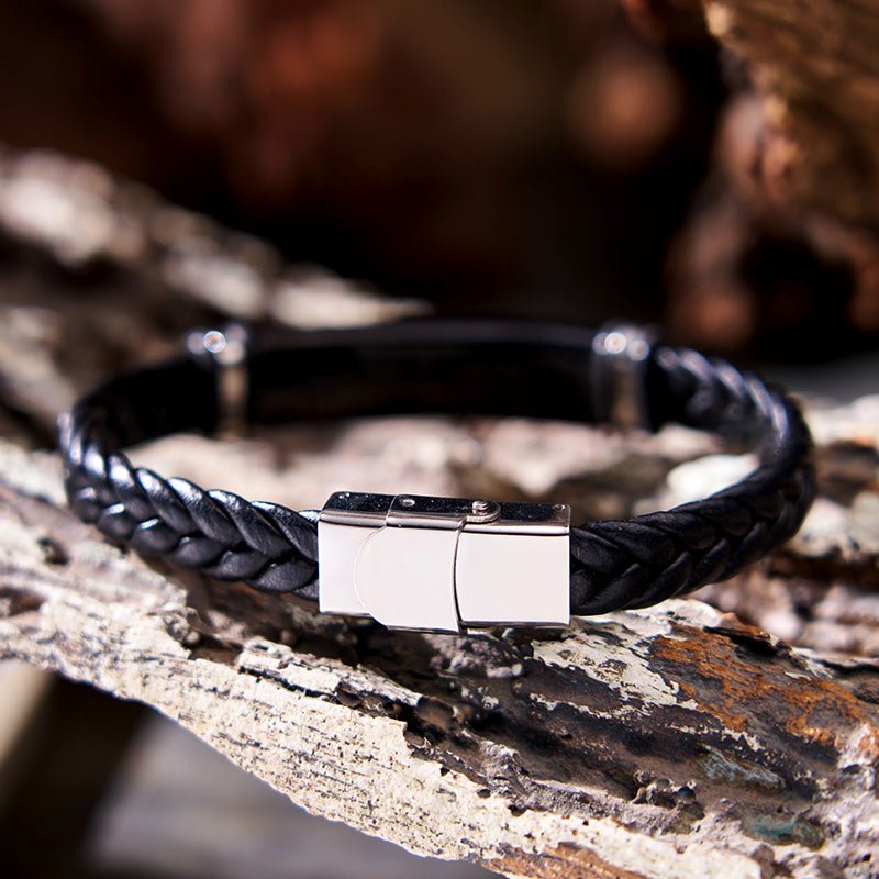 Maturelion Fishing Mens Bracelet Leather