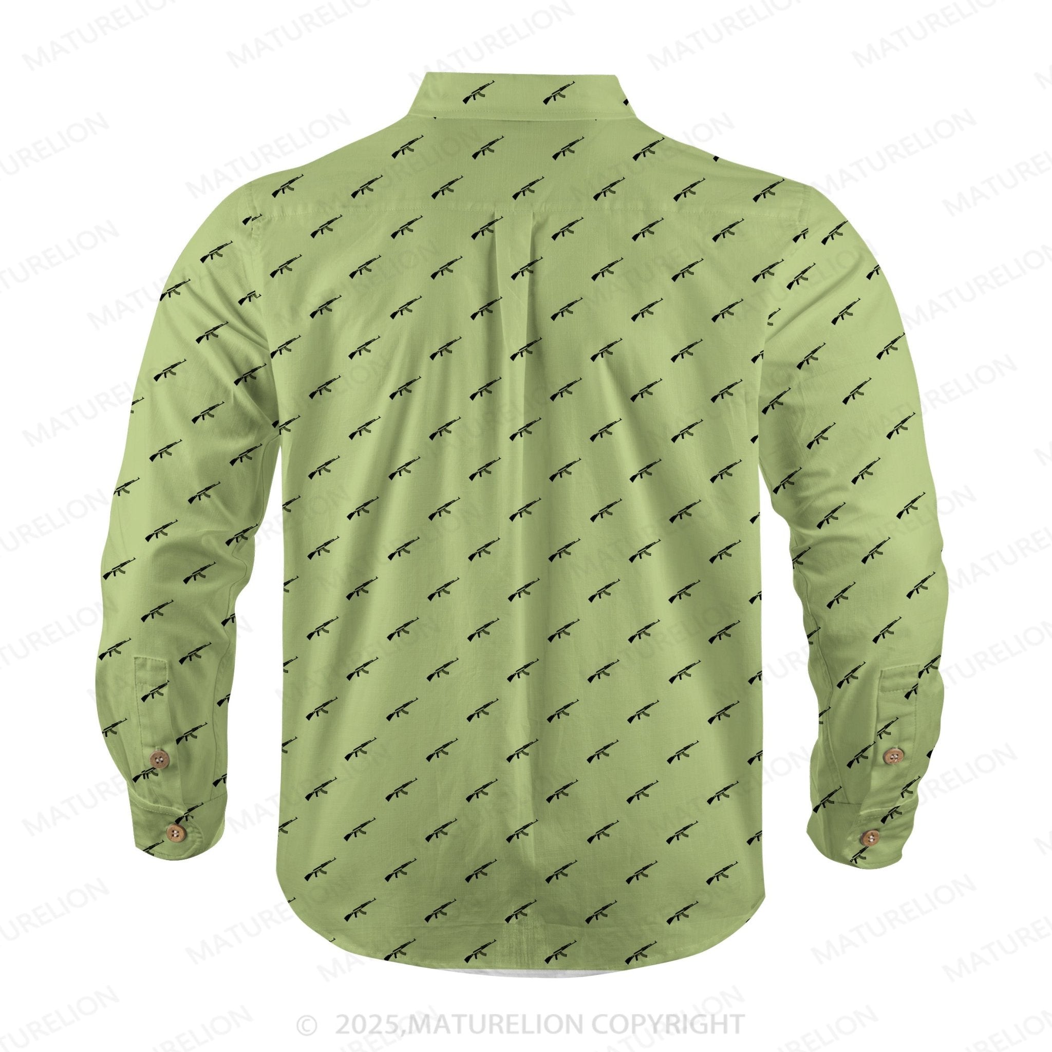 Maturelion Men's Hawaiian Shirt Ocean Wave Hawaiian Shirt