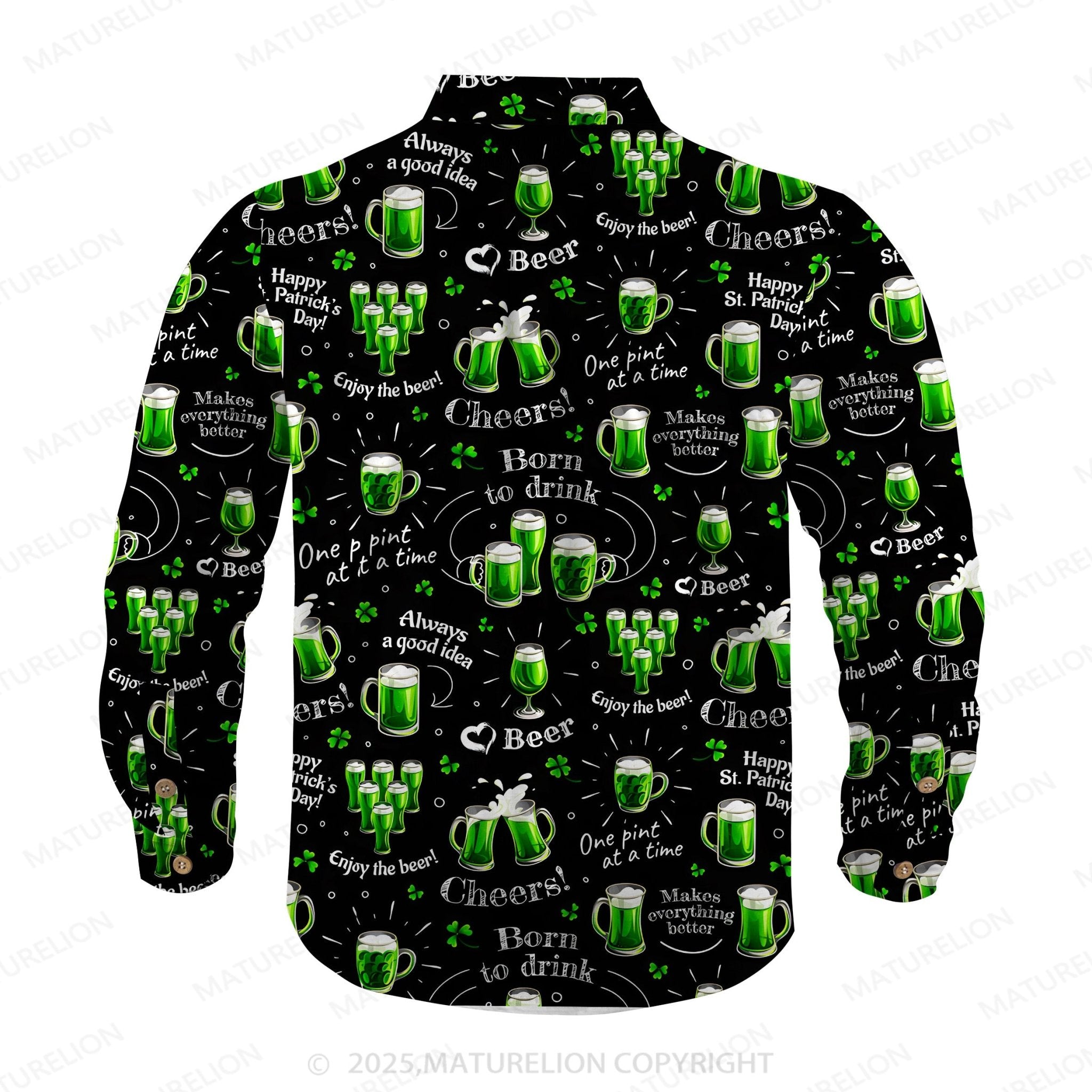 Maturelion St Patrick's Hawaiian Shirt Seaside Chill Hawaiian Shirt