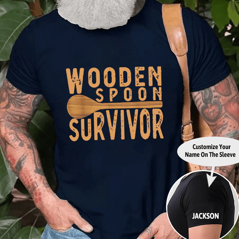 Wooden Spoon Survivor Cotton T-shirt (Free Customization)