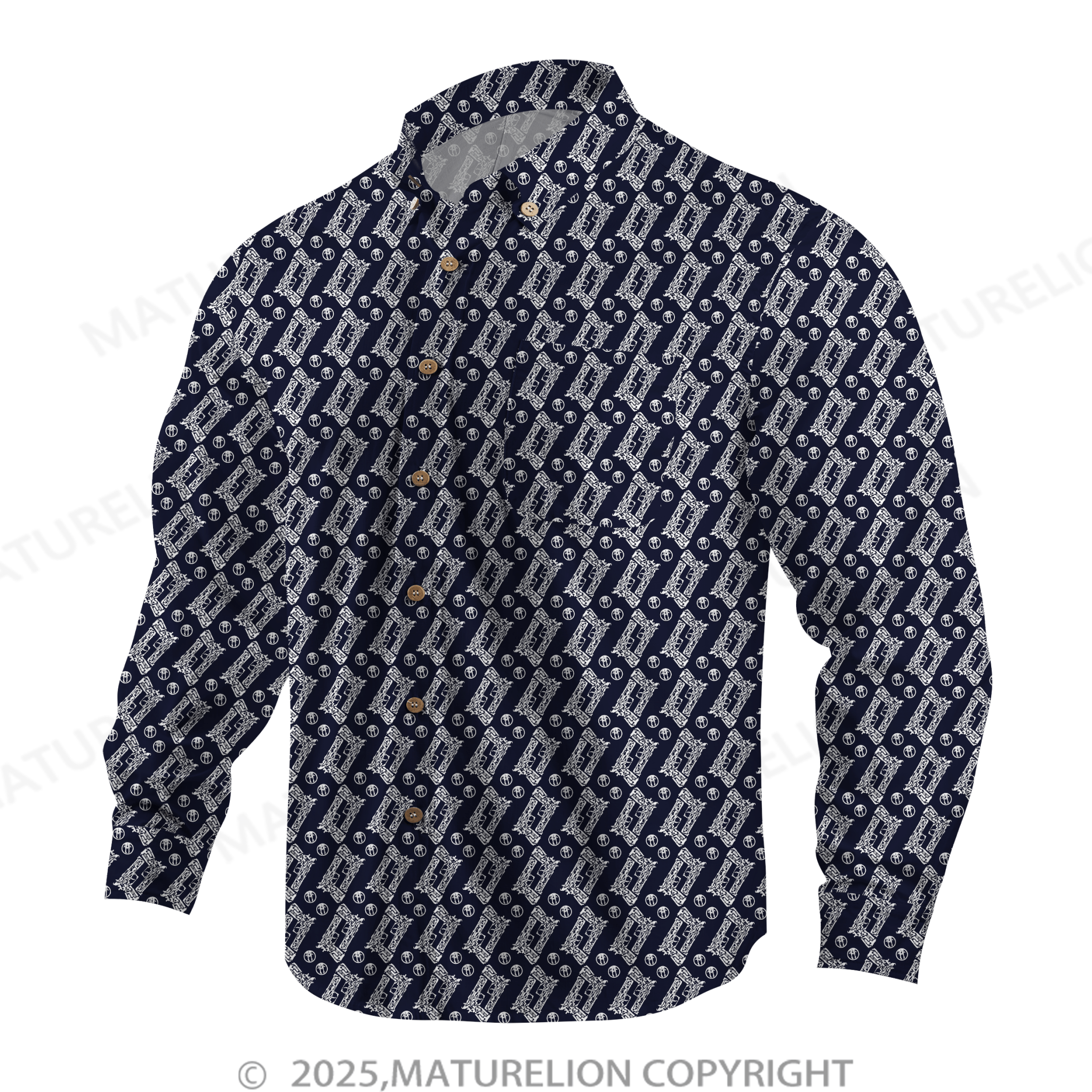 Maturelion Men's Hawaiian Shirt Floral Rush Hawaiian Shirt