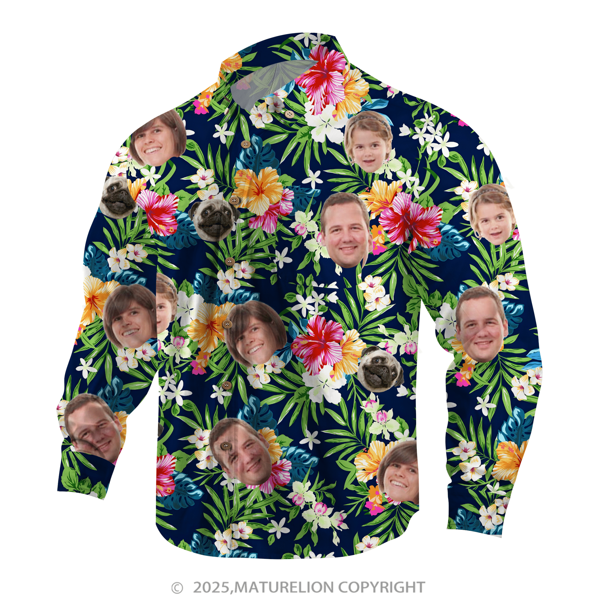 Maturelion Aloha Shirts Hawaiian Shirt with a Personalized Touch Hawaiian Shirt