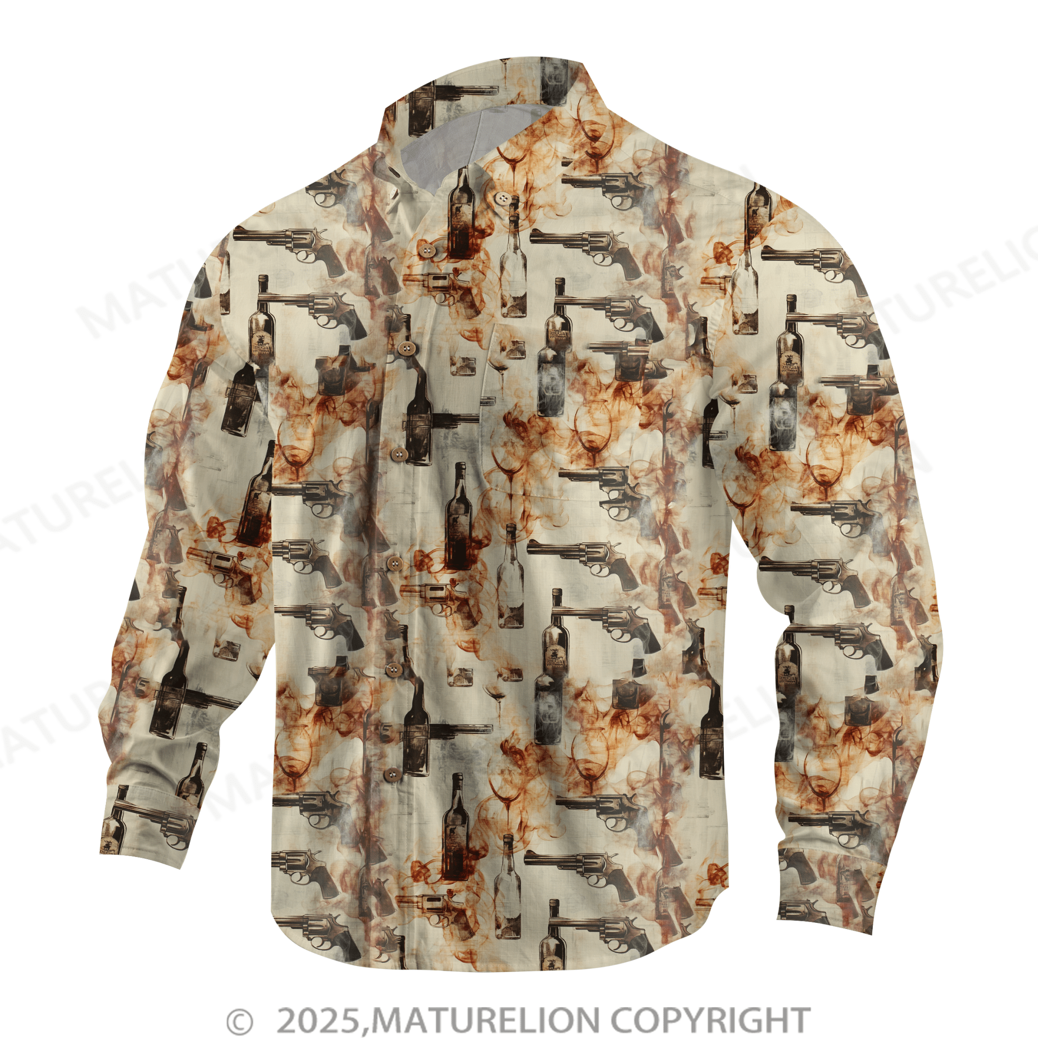 Maturelion Men's Hawaiian Shirt Feel the Heat and Feel the Passion Hawaiian Shirt