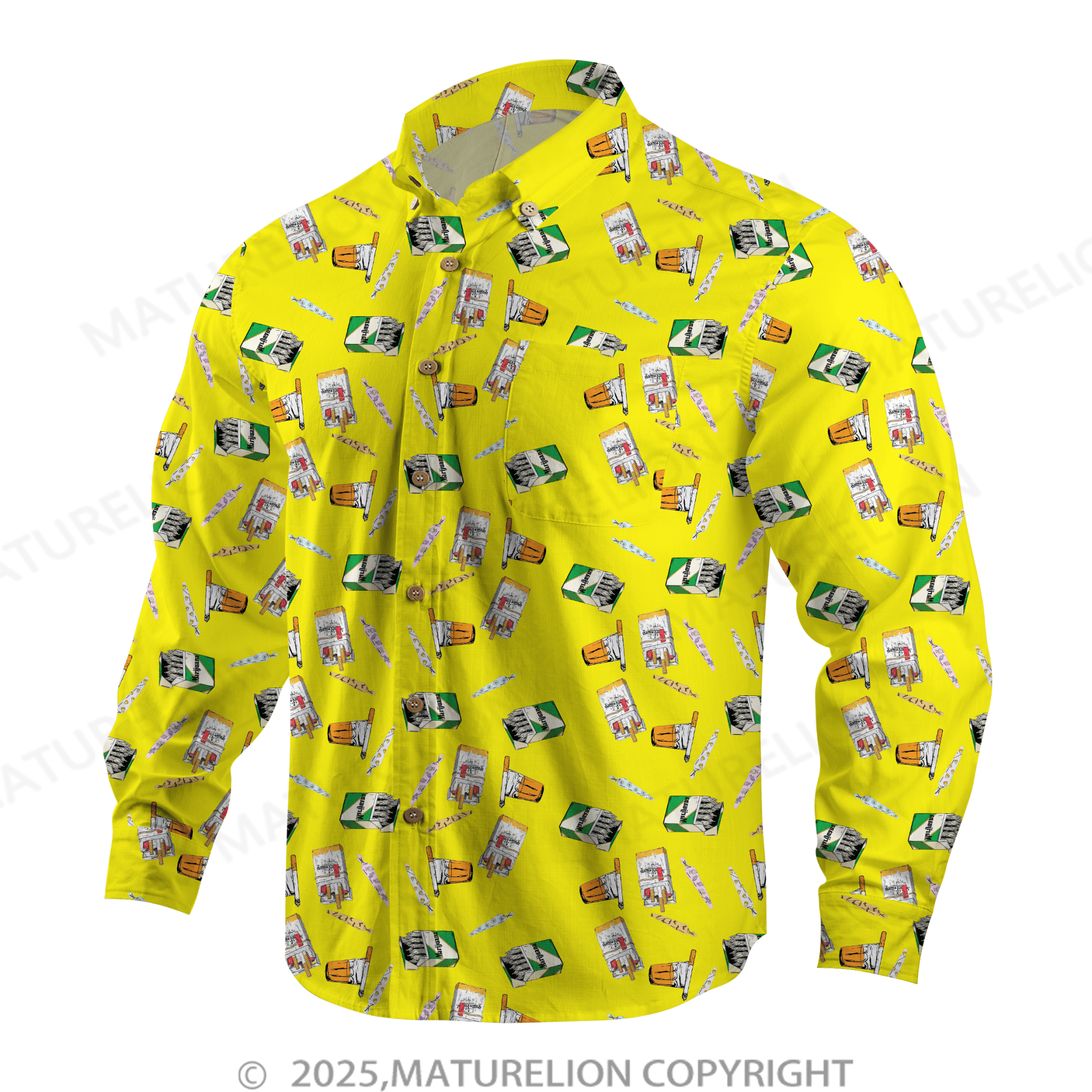 Maturelion Men's Hawaiian Shirt Tropical Bliss and Endless Thrills Hawaiian Shirt