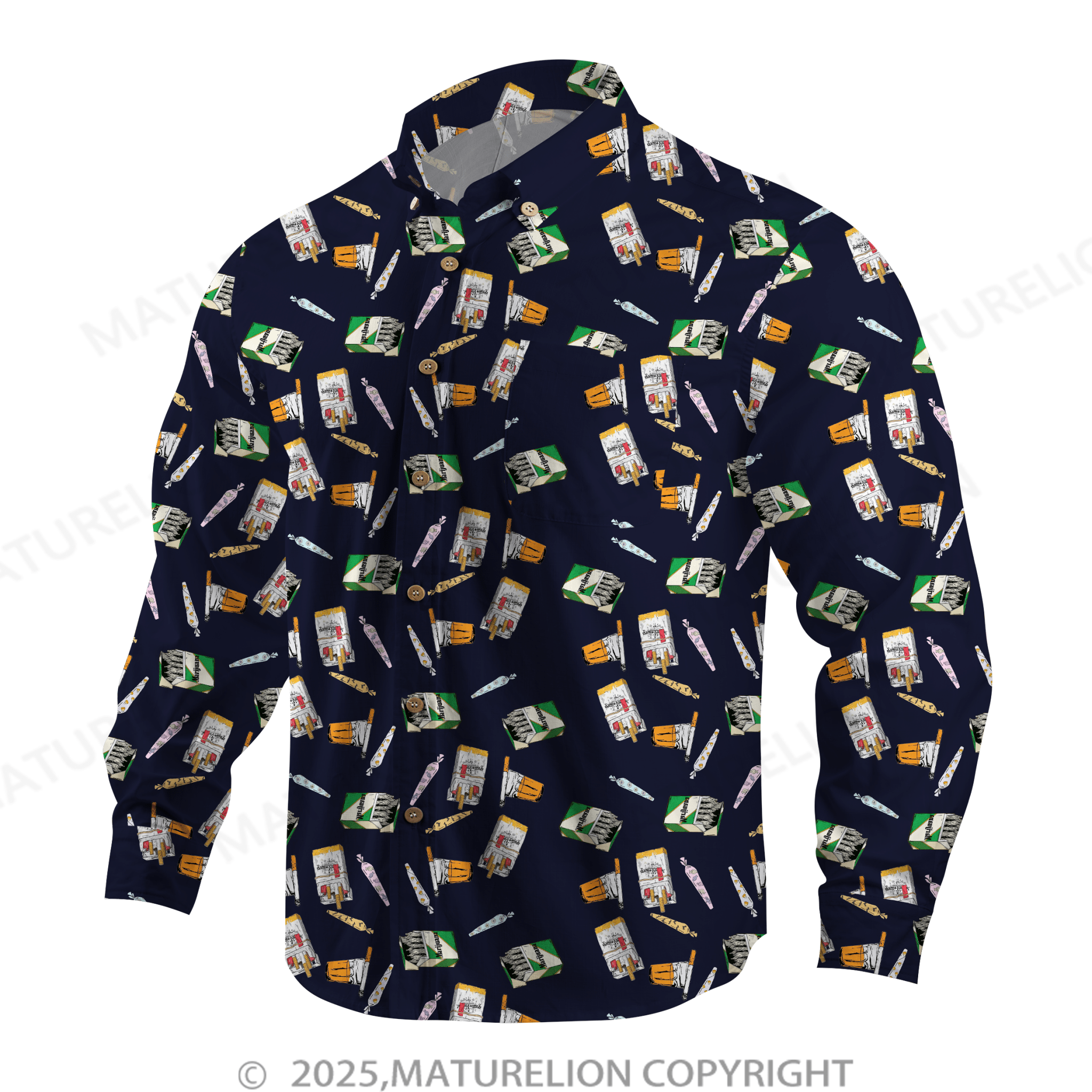Maturelion Men's Hawaiian Shirt Island Breeze with Sensual Ease Hawaiian Shirt