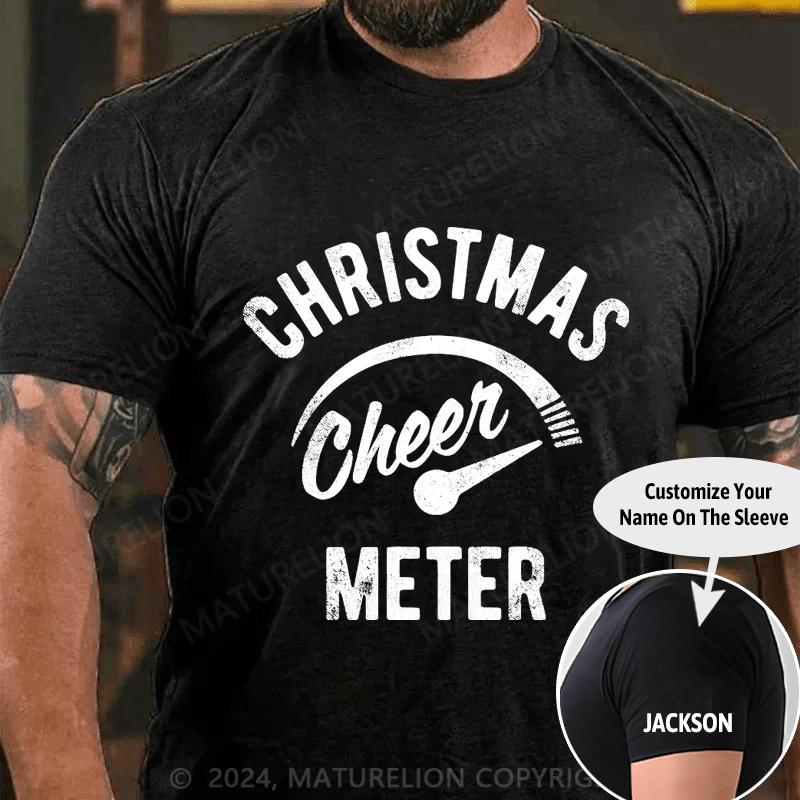 Maturelion Christmas Cheer Meter T-Shirt (Free Customization)