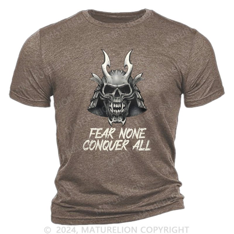 Maturelion Fear None Cotton T-Shirt