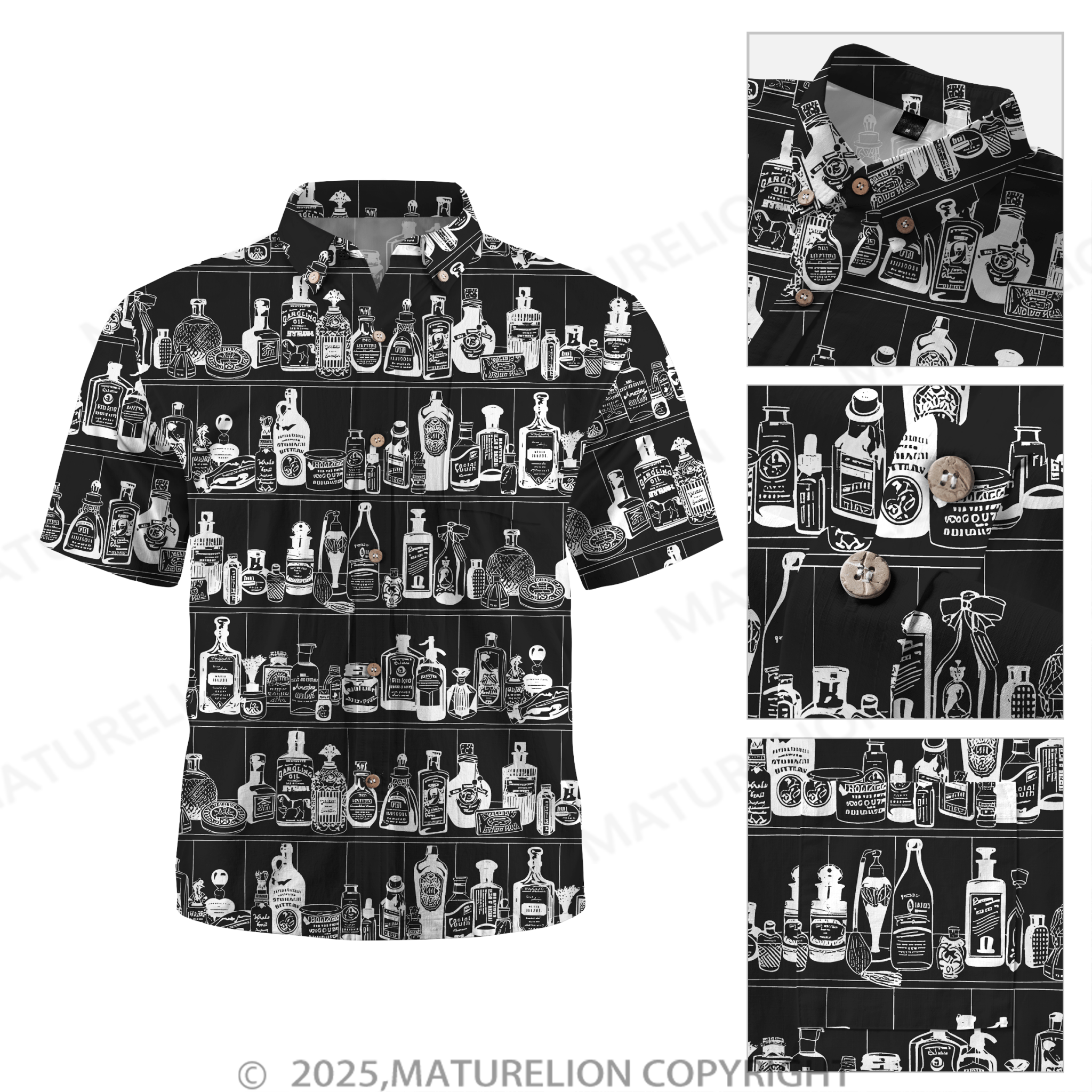 Maturelion Men's Hawaiian Shirt Pacific Flow Hawaiian Shirt