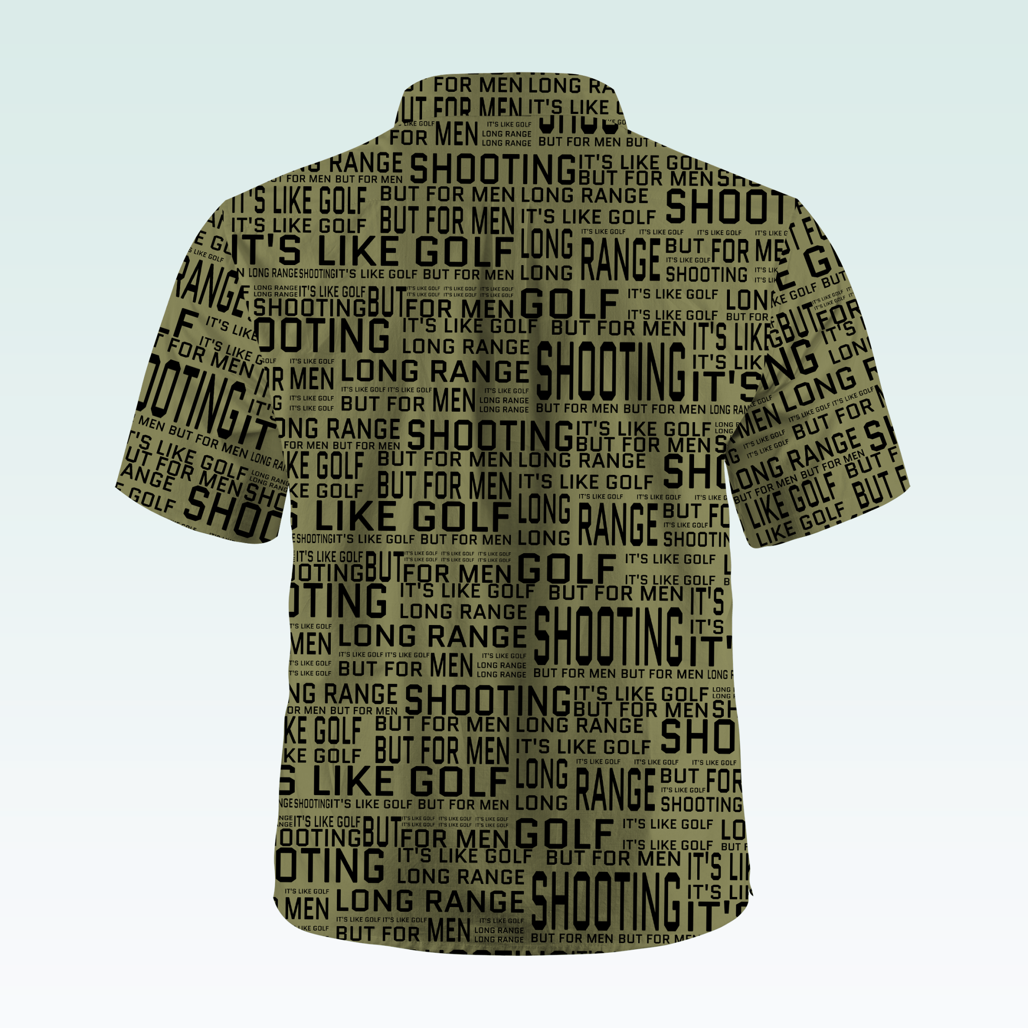 Maturelion Men's Hawaiian Shirt Long Range Shooting It's Like Golf But For Men Hawaiian Shirt