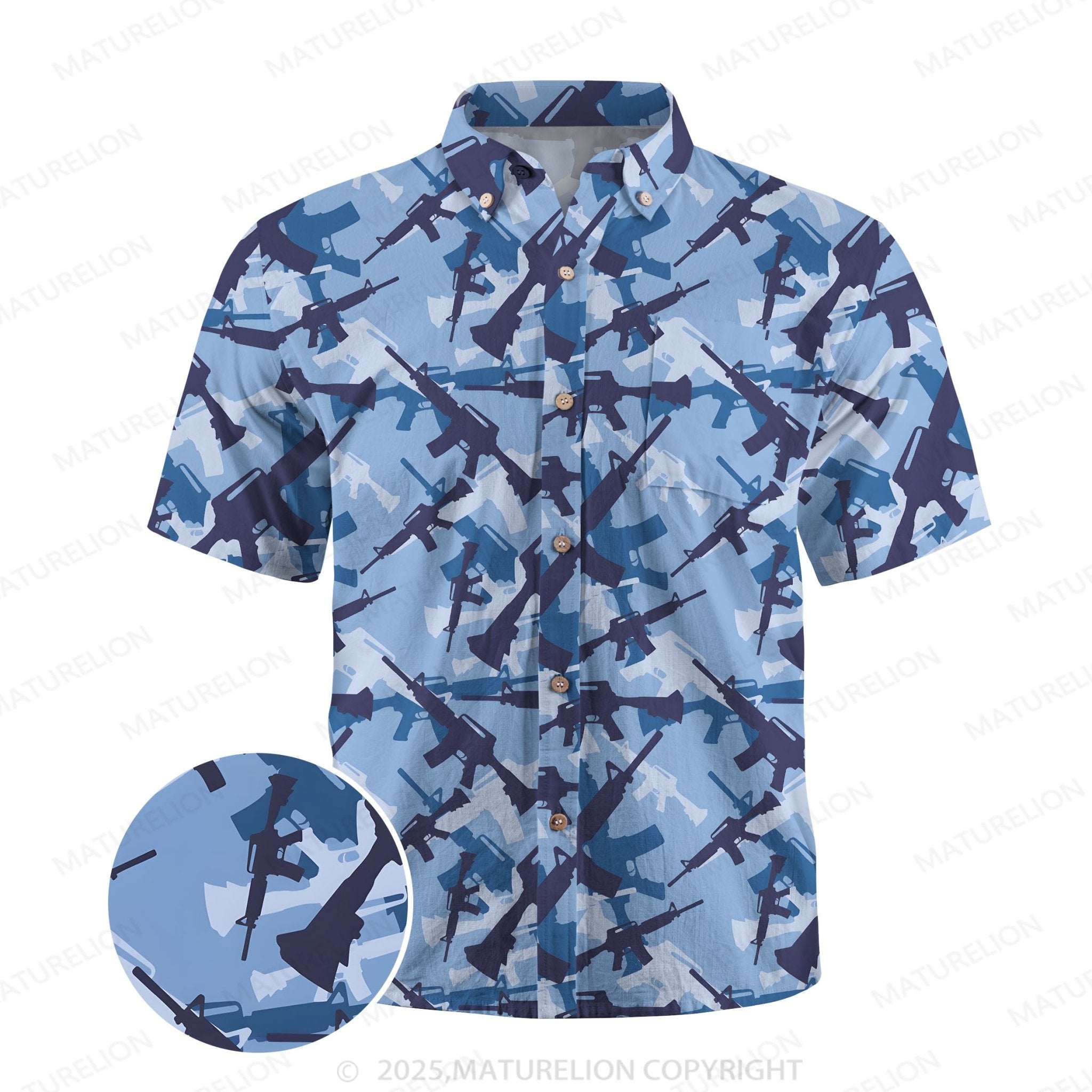 Maturelion Men's Hawaiian Shirt Island Dream Hawaiian Shirt