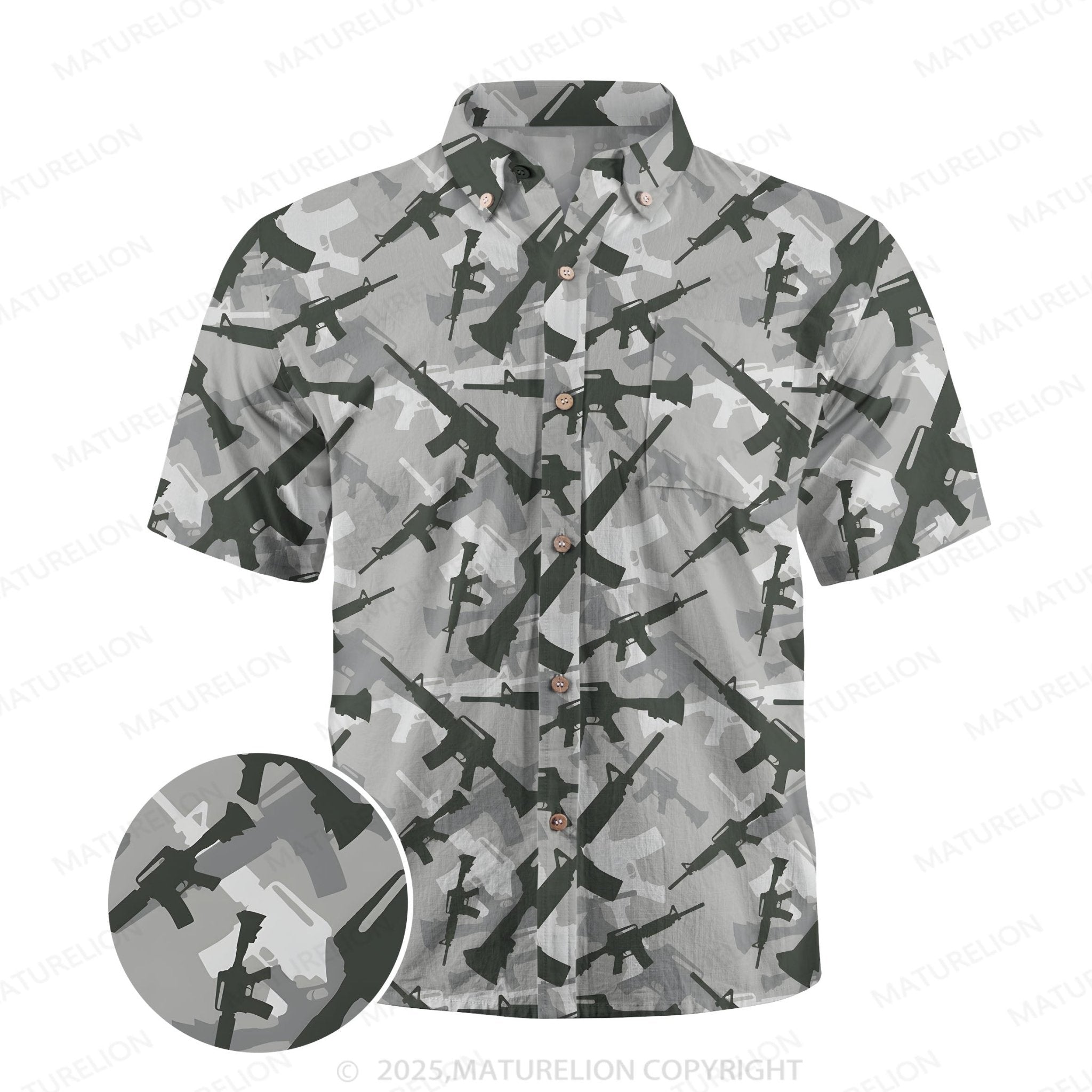 Maturelion Men's Hawaiian Shirt Island Dream Hawaiian Shirt