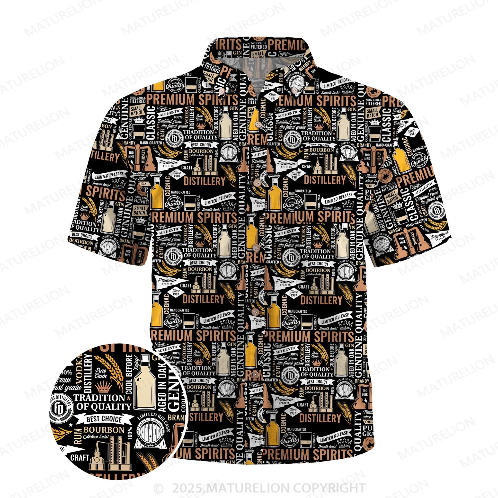 Maturelion Men's Hawaiian Shirt Floral Bliss Hawaiian Shirt