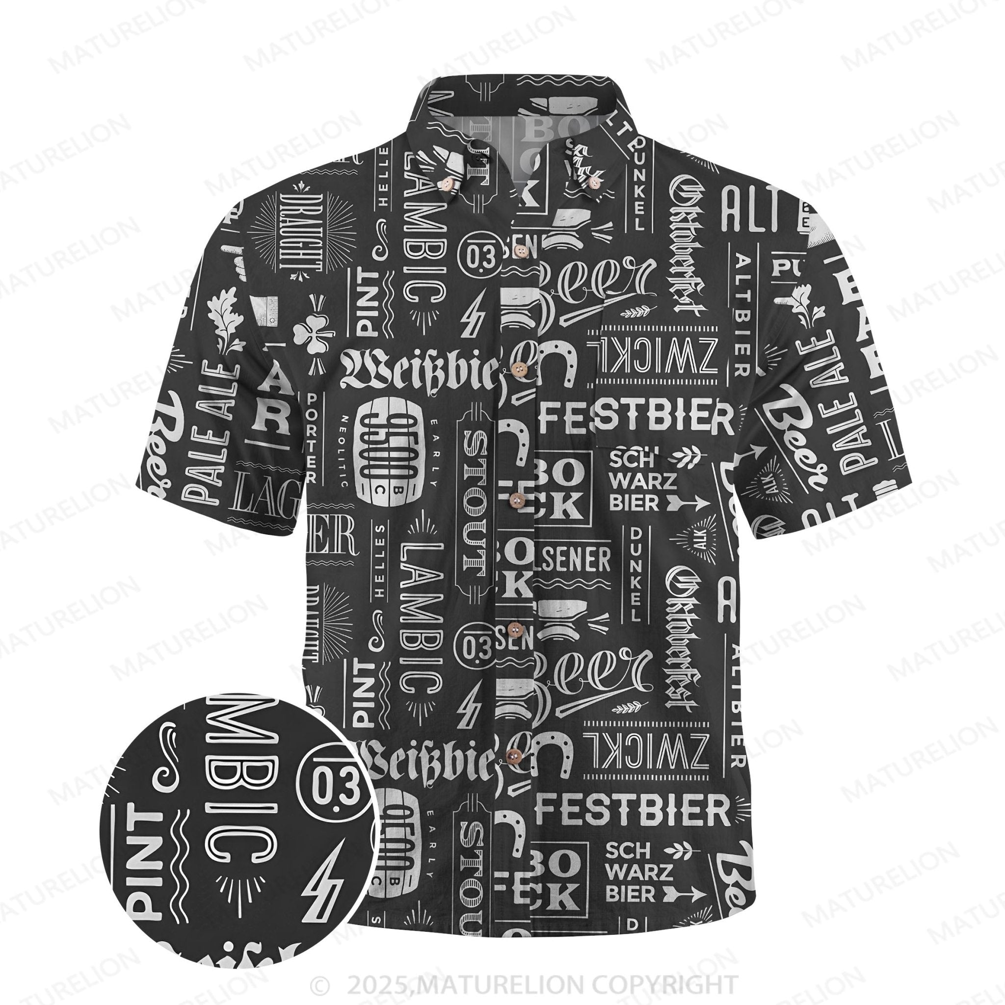 Maturelion Men's Hawaiian Shirt Sunset Vibes Hawaiian Shirt