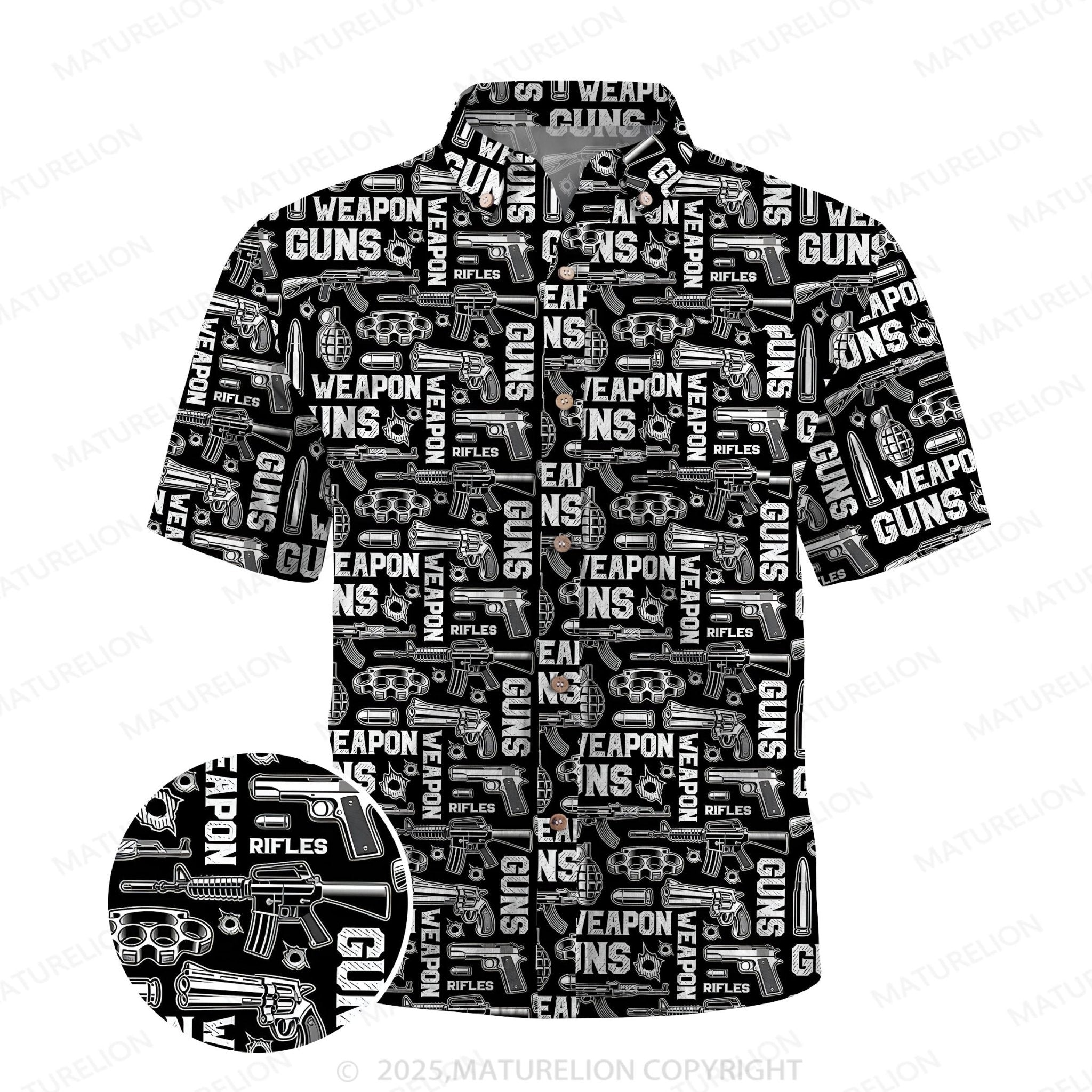 Maturelion Men's Hawaiian Shirt Tropical Breeze Hawaiian Shirt