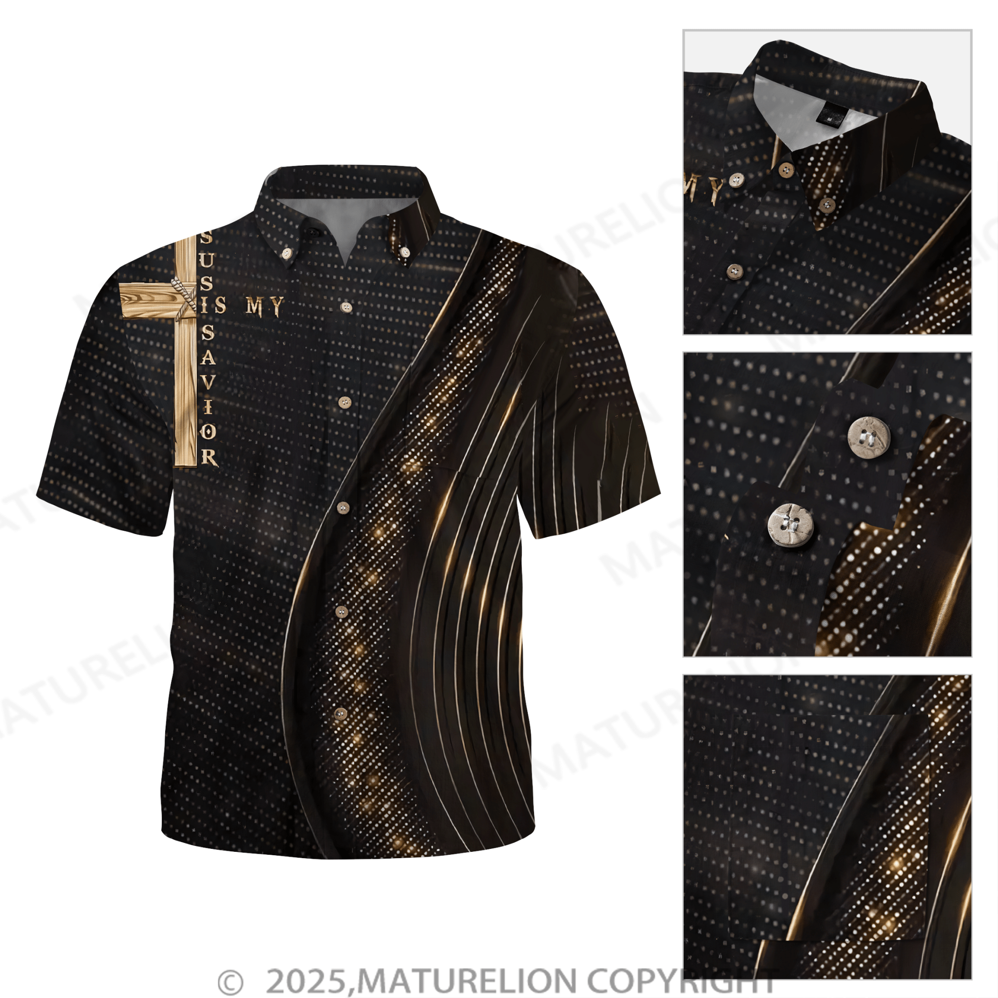Maturelion Jesus Is My Sarvior The Cross Hawaiian Shirt