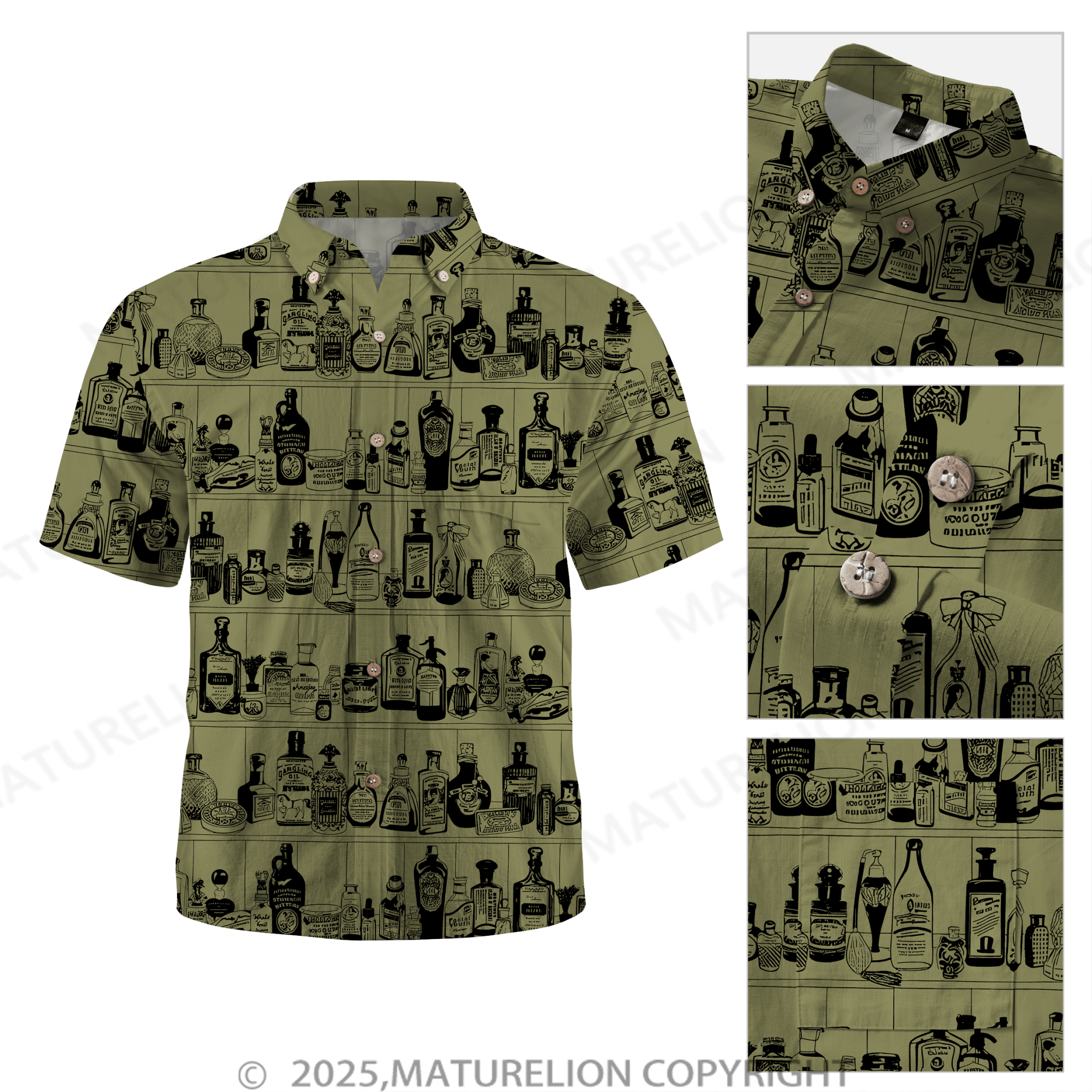 Maturelion Men's Hawaiian Shirt Pacific Flow Hawaiian Shirt