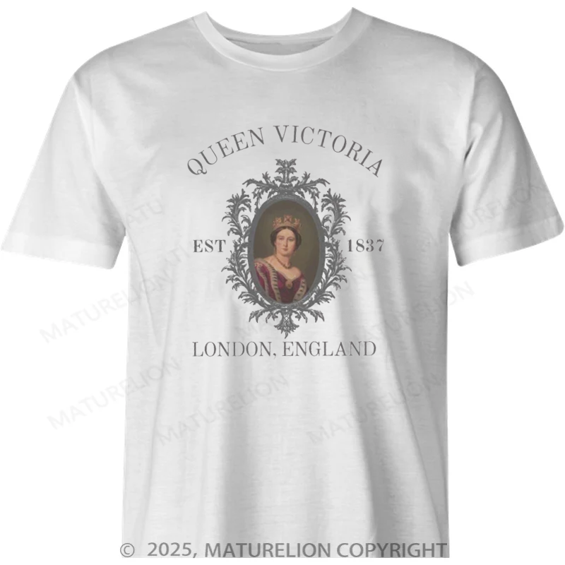 Maturelion British T-shirt Queen Victoria England History T-shirt