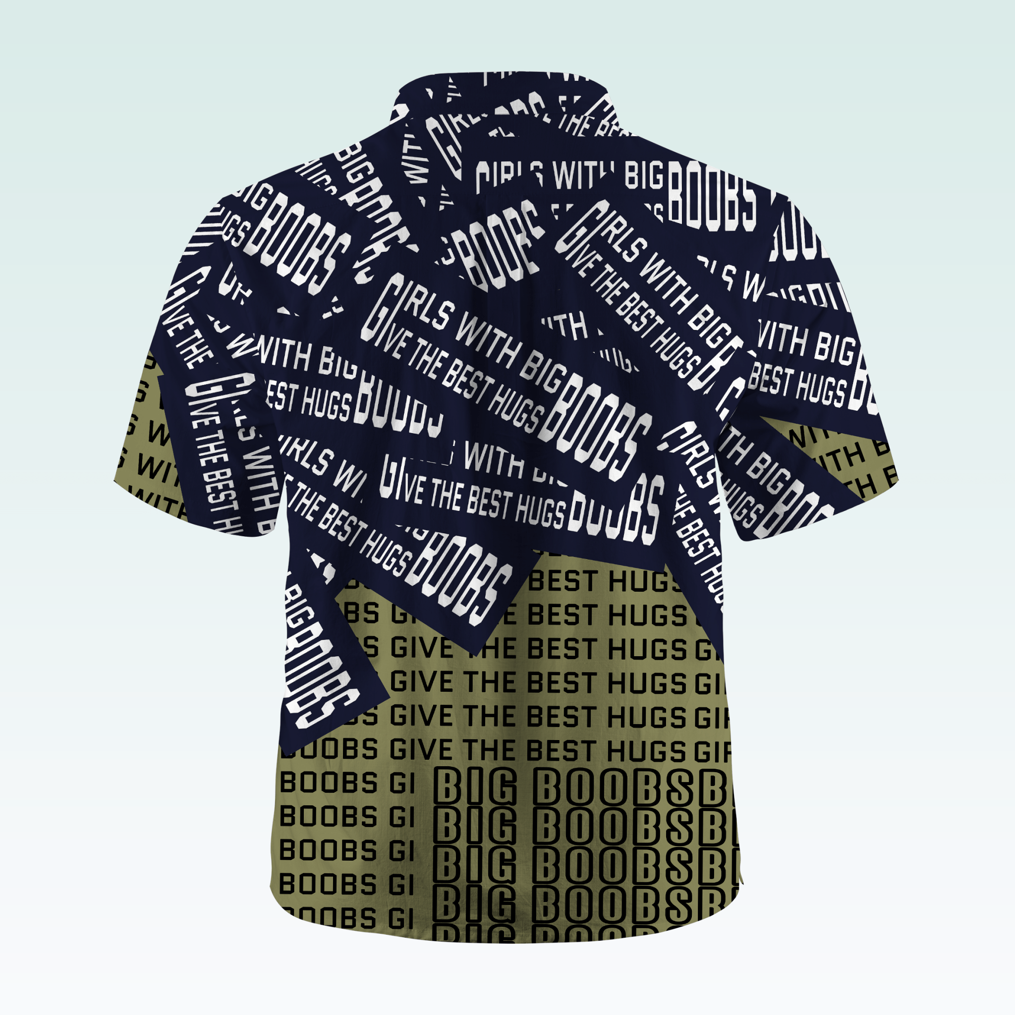Maturelion Men's Hawaiian Girls With Big Boobs Give The Best Hugs Hawaiian Shirt