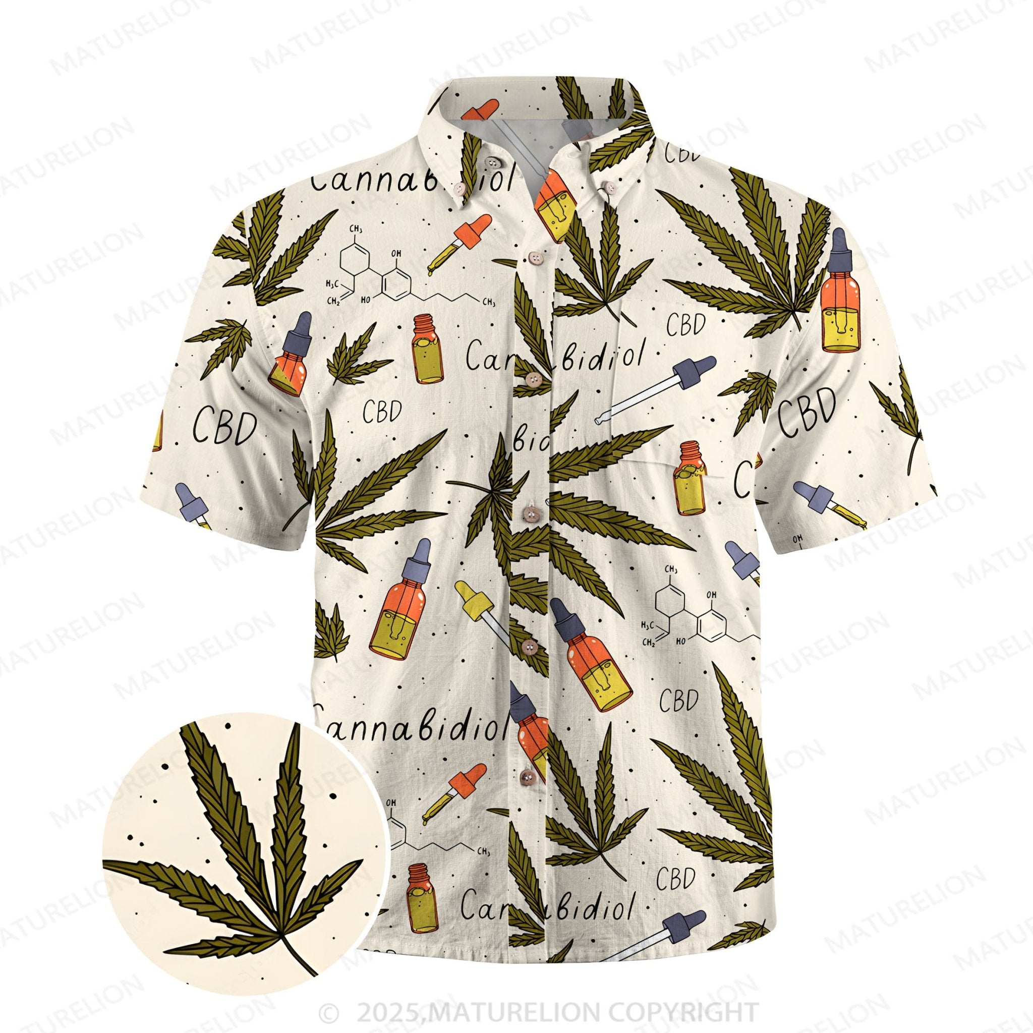 Maturelion Men's Hawaiian Shirt Coastal Dream Hawaiian Shirt