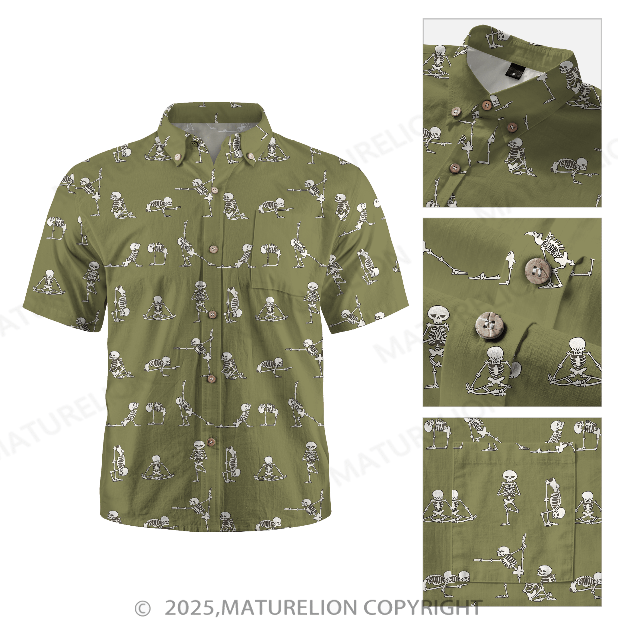 Maturelion Men's Hawaiian Shirt Aloha Where Passion Meets Paradise Hawaiian Shirt
