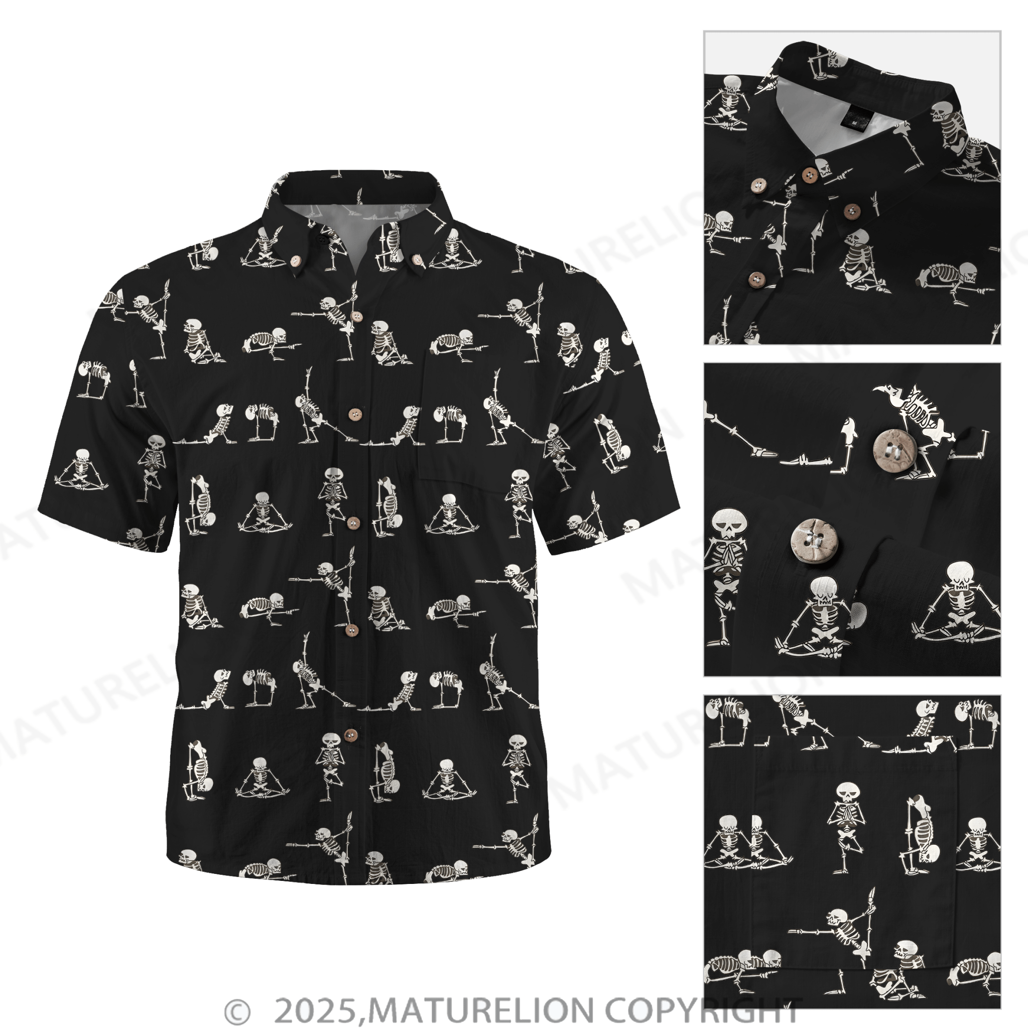 Maturelion Men's Hawaiian Shirt Heat of the Island and Fire of Desire Hawaiian Shirt