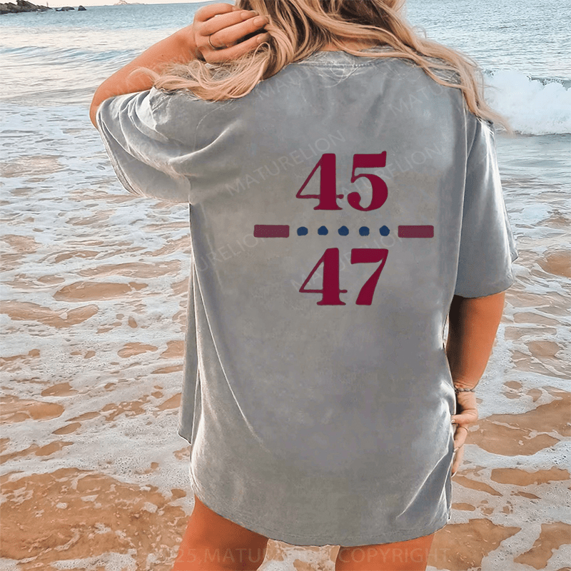 Maturelion Won's T-shirts 2025 T-Shirt  Washed T-Shirt