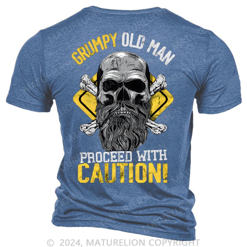 Maturelion Caution Grumpy Old Man T-shirt