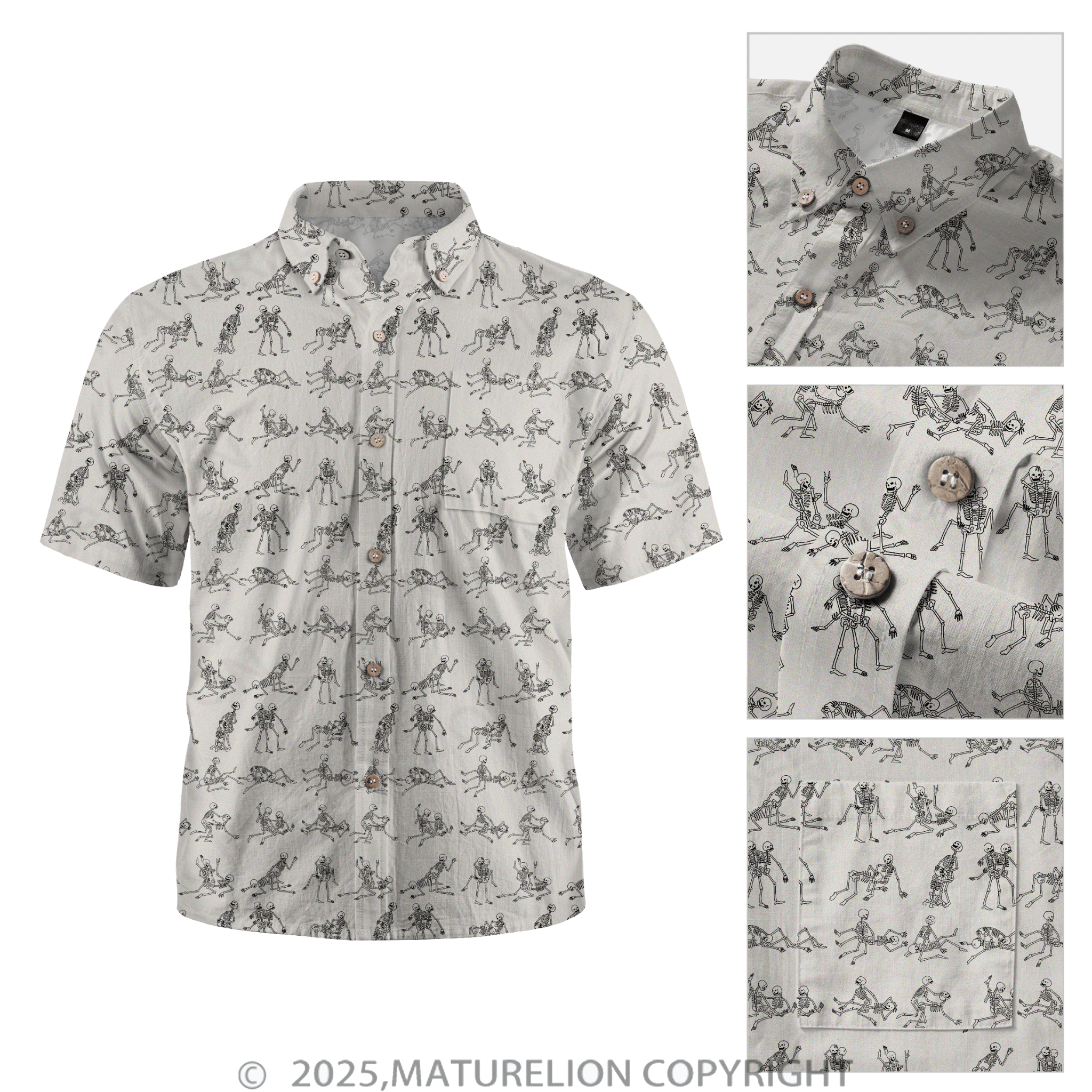 Maturelion Men's Hawaiian Shirt Tropical Nights Hotter Than the Sun Hawaiian Shirt