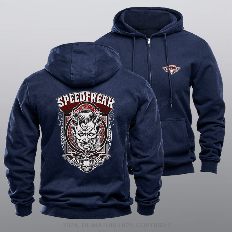 Maturelion Men's Hoodie Hellraiser Zipper Hoodie
