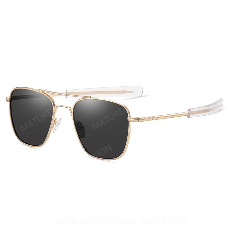 Maturelion Polarized Square Aviator Sunglasses for Men