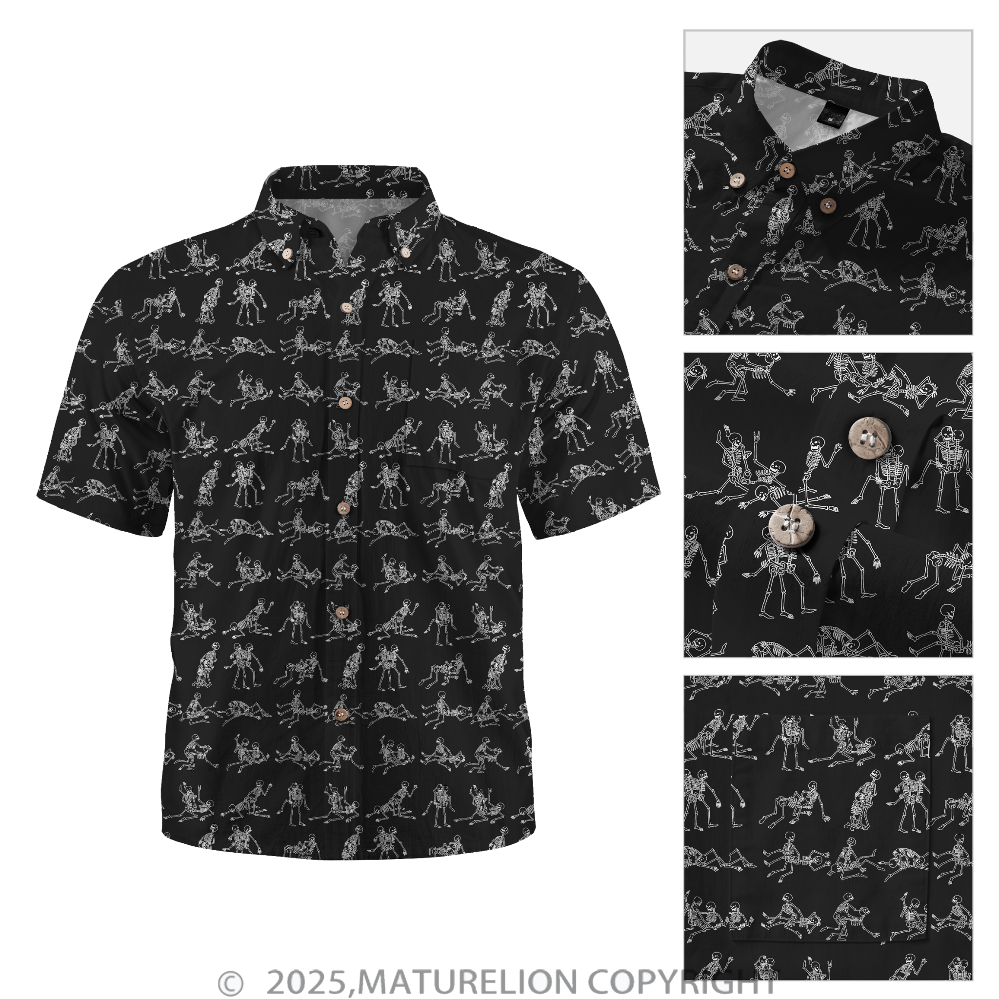 Maturelion Men's Hawaiian Shirt Sun Sand and Sensuality Hawaiian Shirt