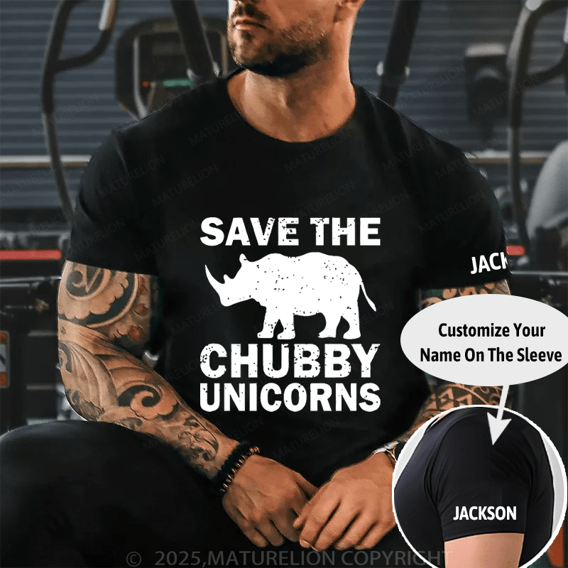 Save The Chubby Unicorns Cotton T-shirt (Free Customization)