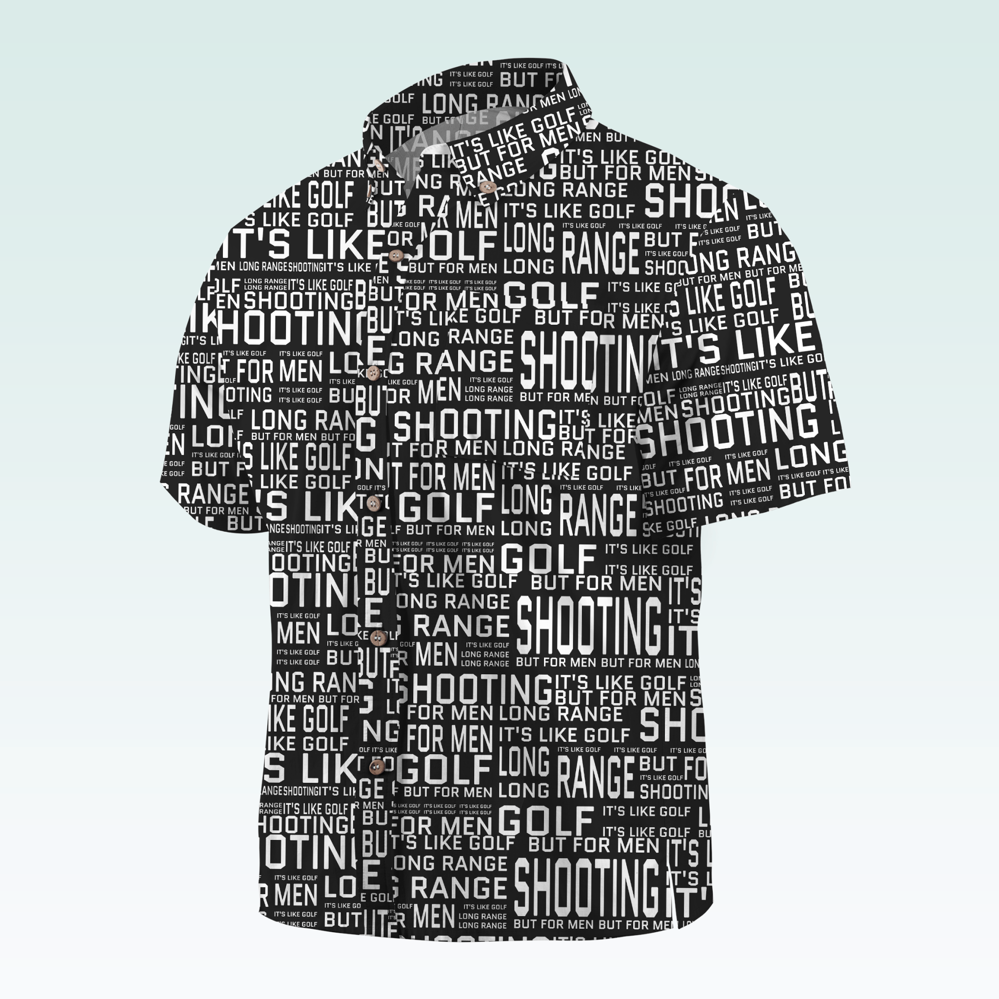 Maturelion Men's Hawaiian Shirt Long Range Shooting It's Like Golf But For Men Hawaiian Shirt