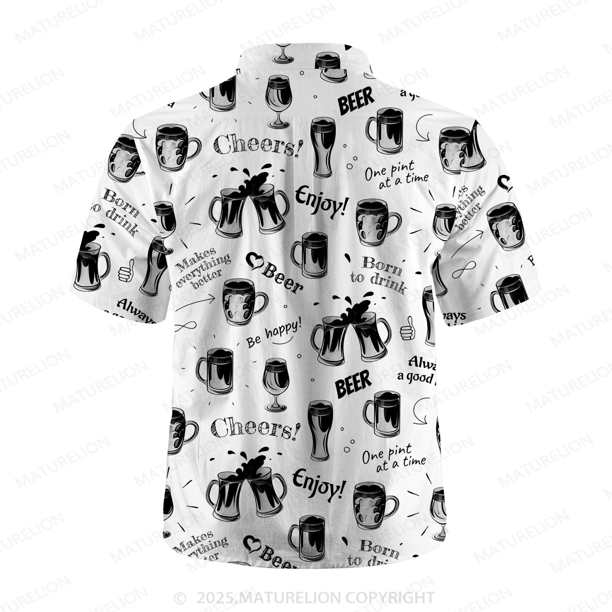 Maturelion Men's Hawaiian Shirt Cool Tropics Hawaiian Shirt