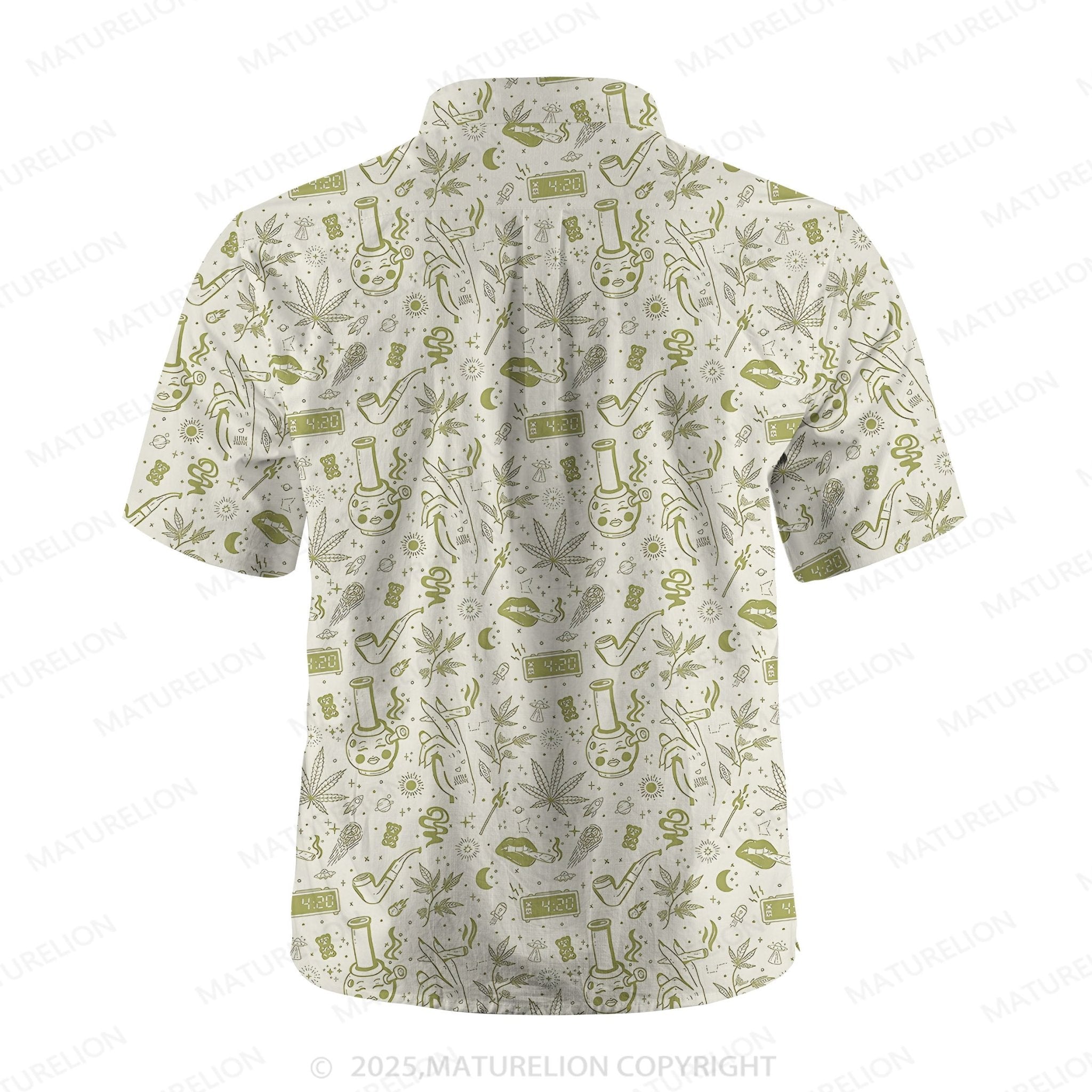 Maturelion Men's Hawaiian Shirt Lagoon Life Hawaiian Shirt