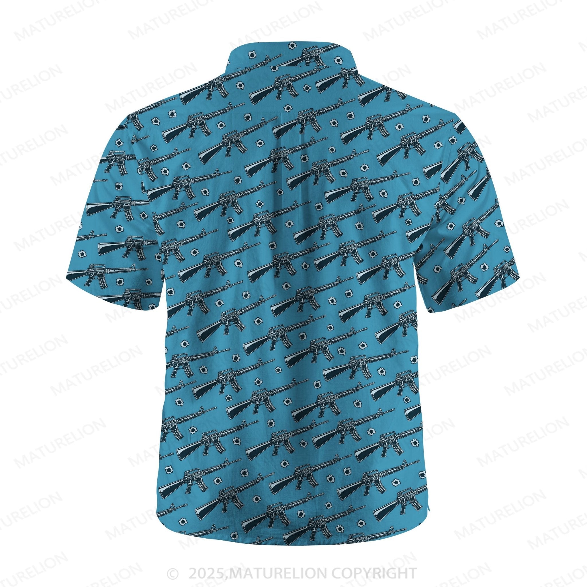 Maturelion Men's Hawaiian Shirt Sunset Paradise Hawaiian Shirt