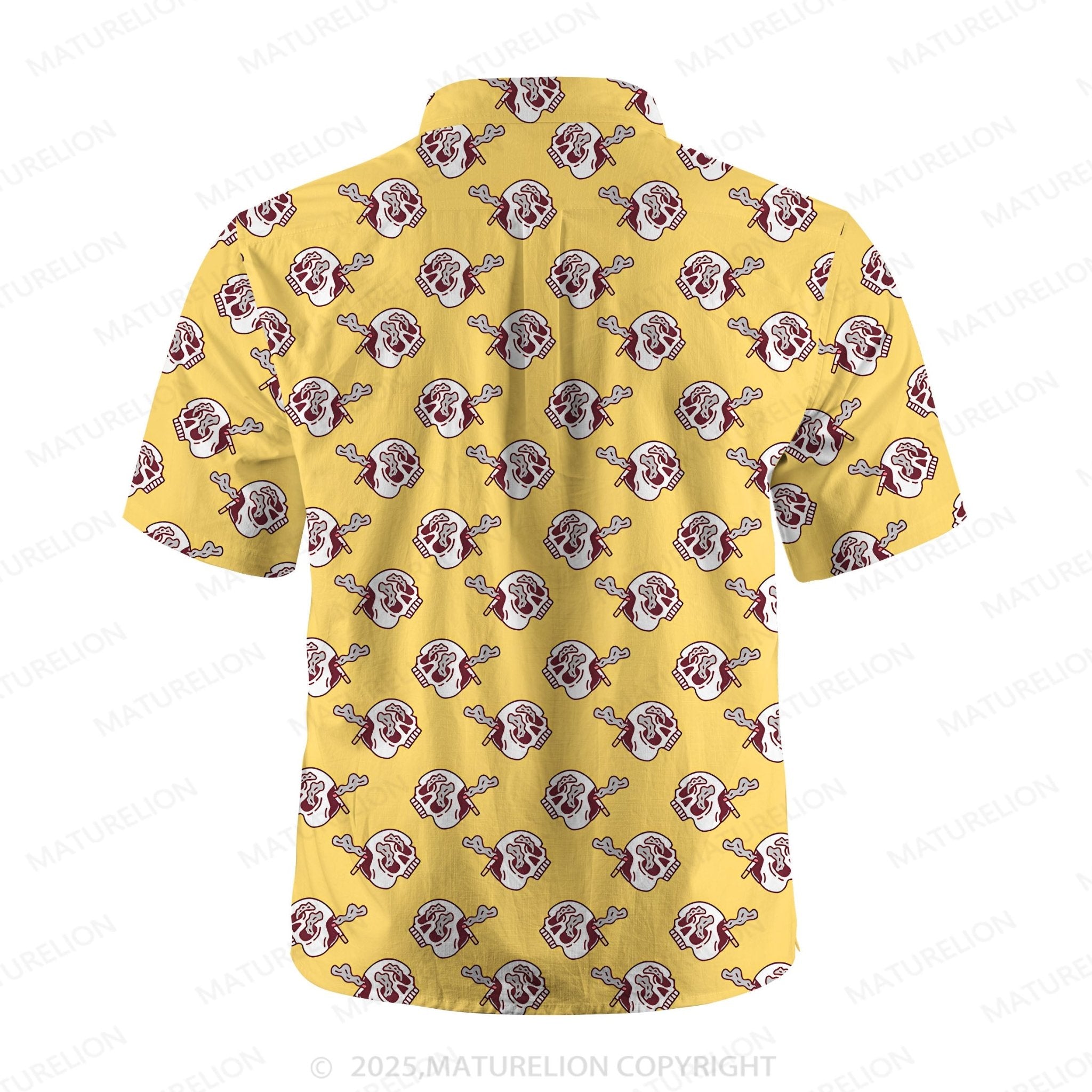Maturelion Men's Hawaiian Shirt Vintage Island Hawaiian Shirt