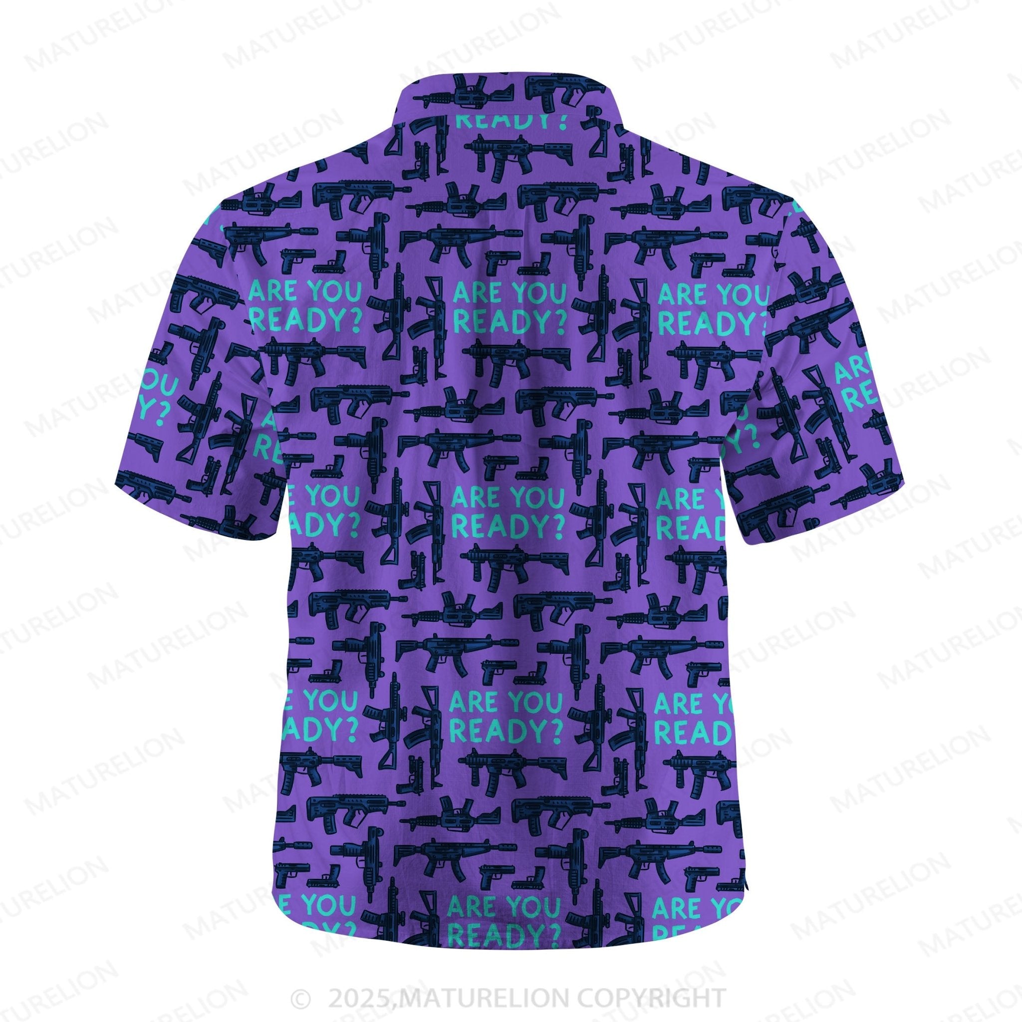 Maturelion Men's Hawaiian Shirt Coconut Bay Hawaiian Shirt
