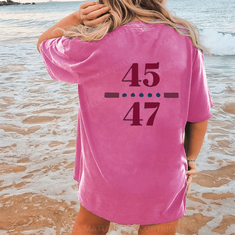 Maturelion Won's T-shirts 2025 T-Shirt  Washed T-Shirt