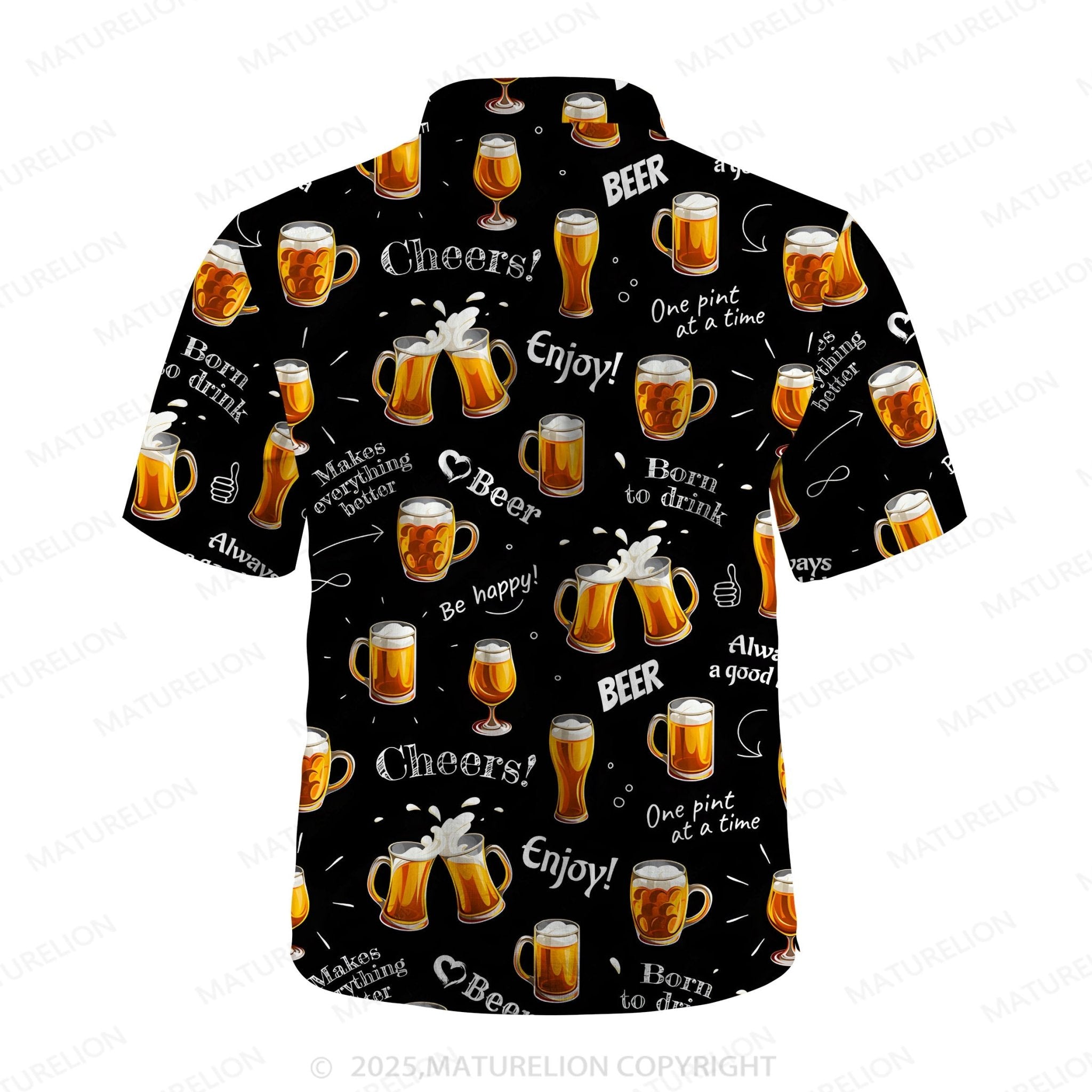 Maturelion Men's Hawaiian Shirt Cool Tropics Hawaiian Shirt