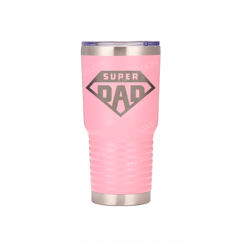 Maturelion Super Dad Laser Engraved Travel Mug