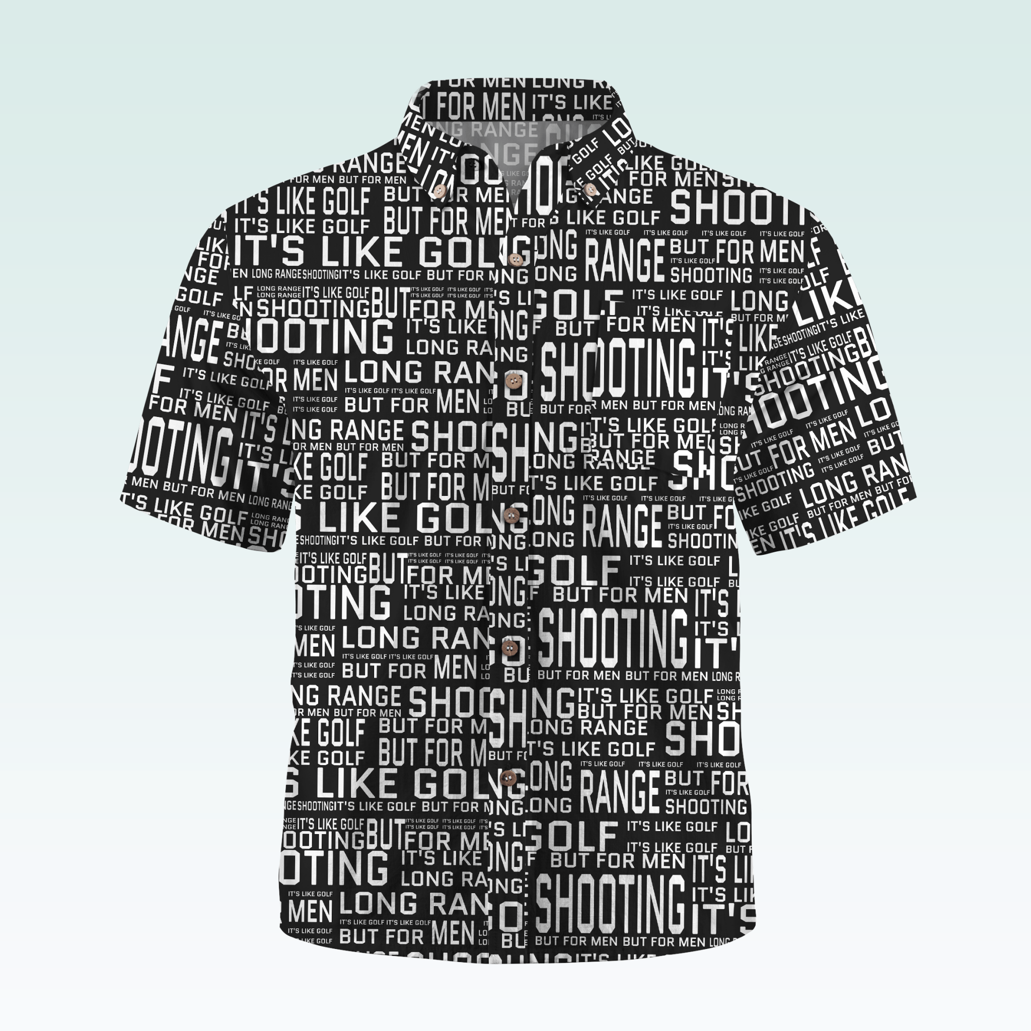 Maturelion Men's Hawaiian Shirt Long Range Shooting It's Like Golf But For Men Hawaiian Shirt