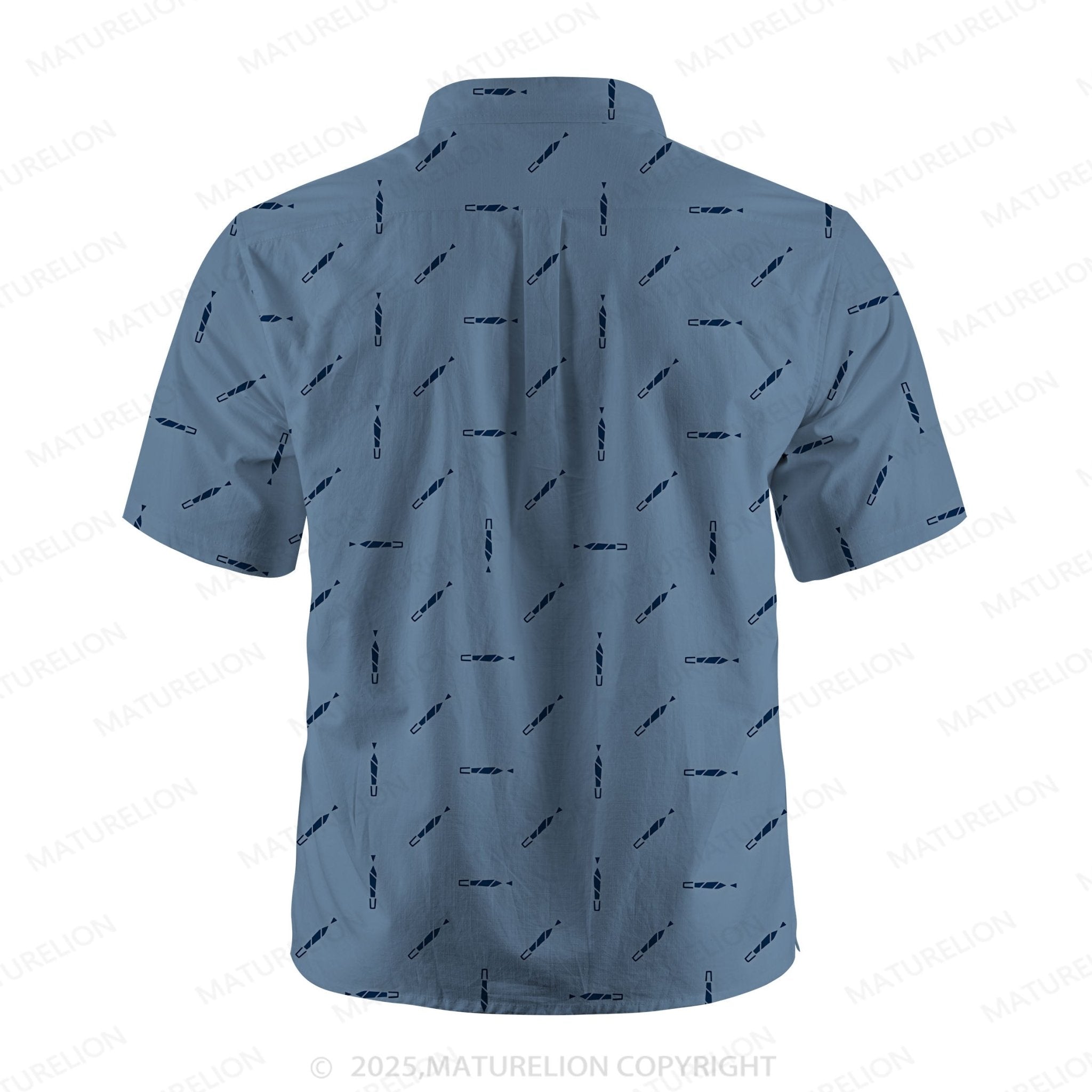 Maturelion Men's Hawaiian Shirt Wave Rider Hawaiian Shirt